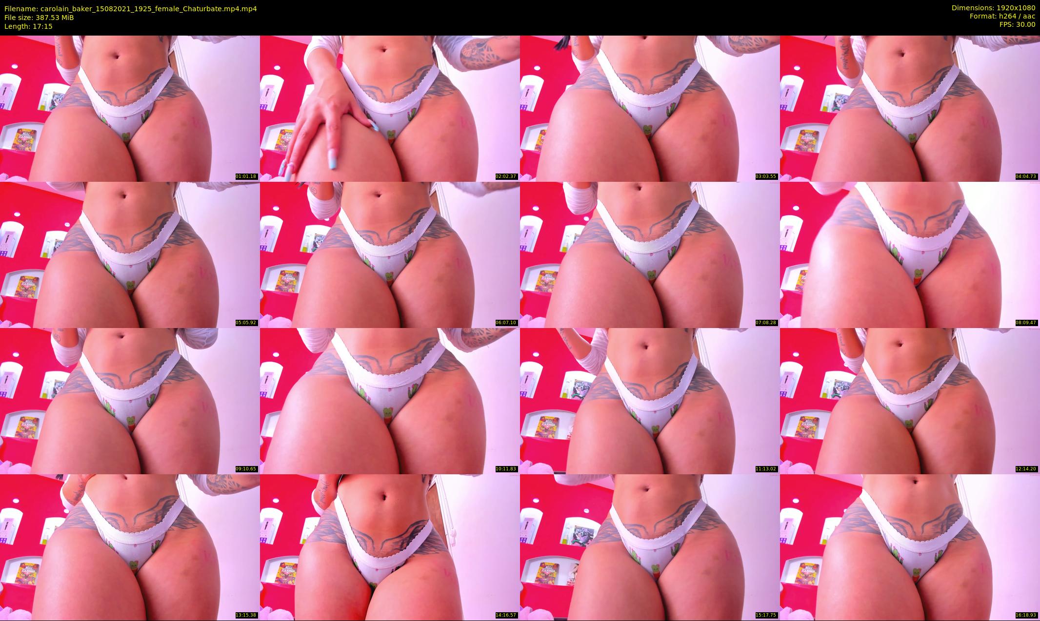 carolain_baker — 18 minute Chaturbate female cam show recording, 1080p, Aug 15, 2021