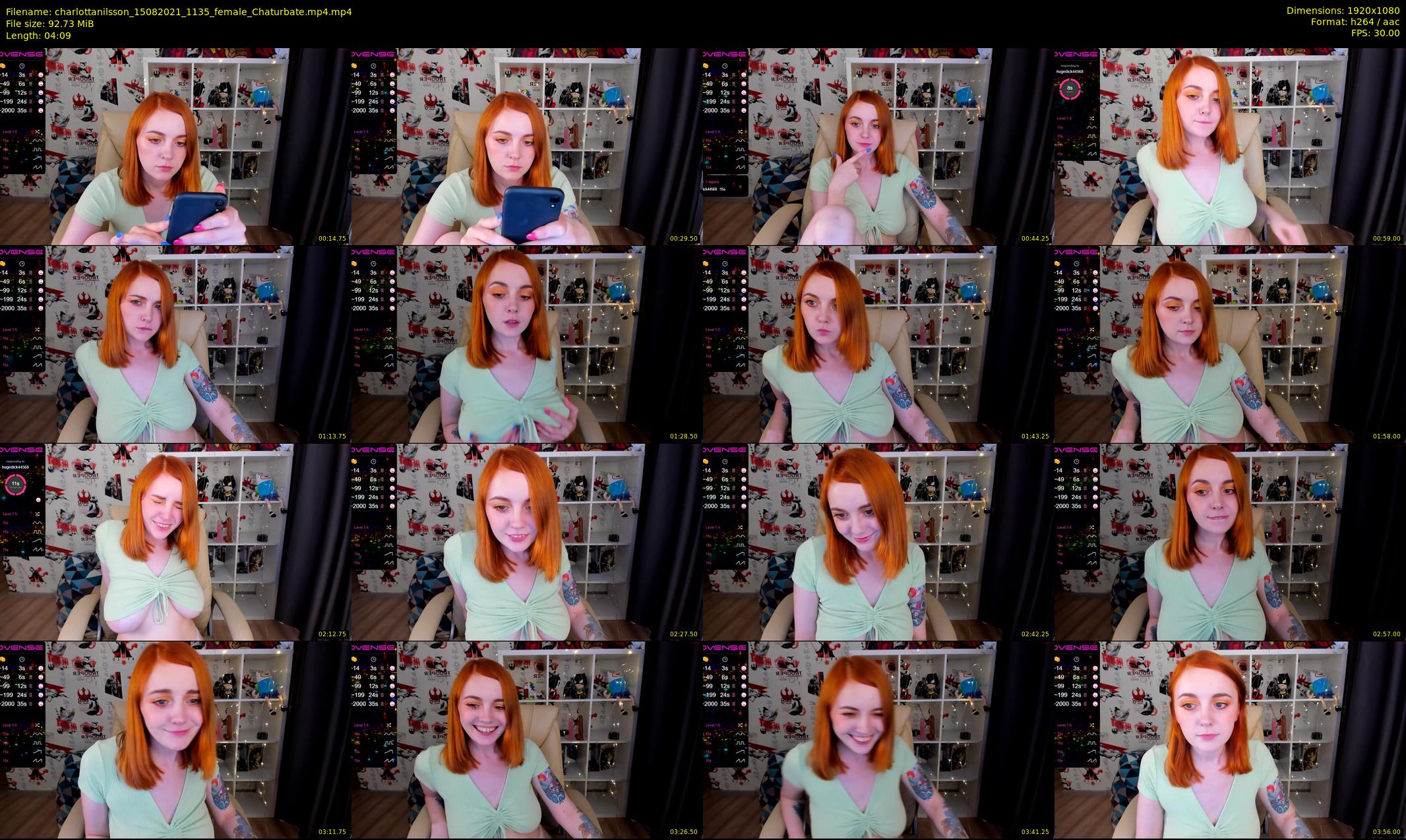 charlottanilsson — 5 minute Chaturbate female cam show recording, 1080p, Aug 15, 2021
