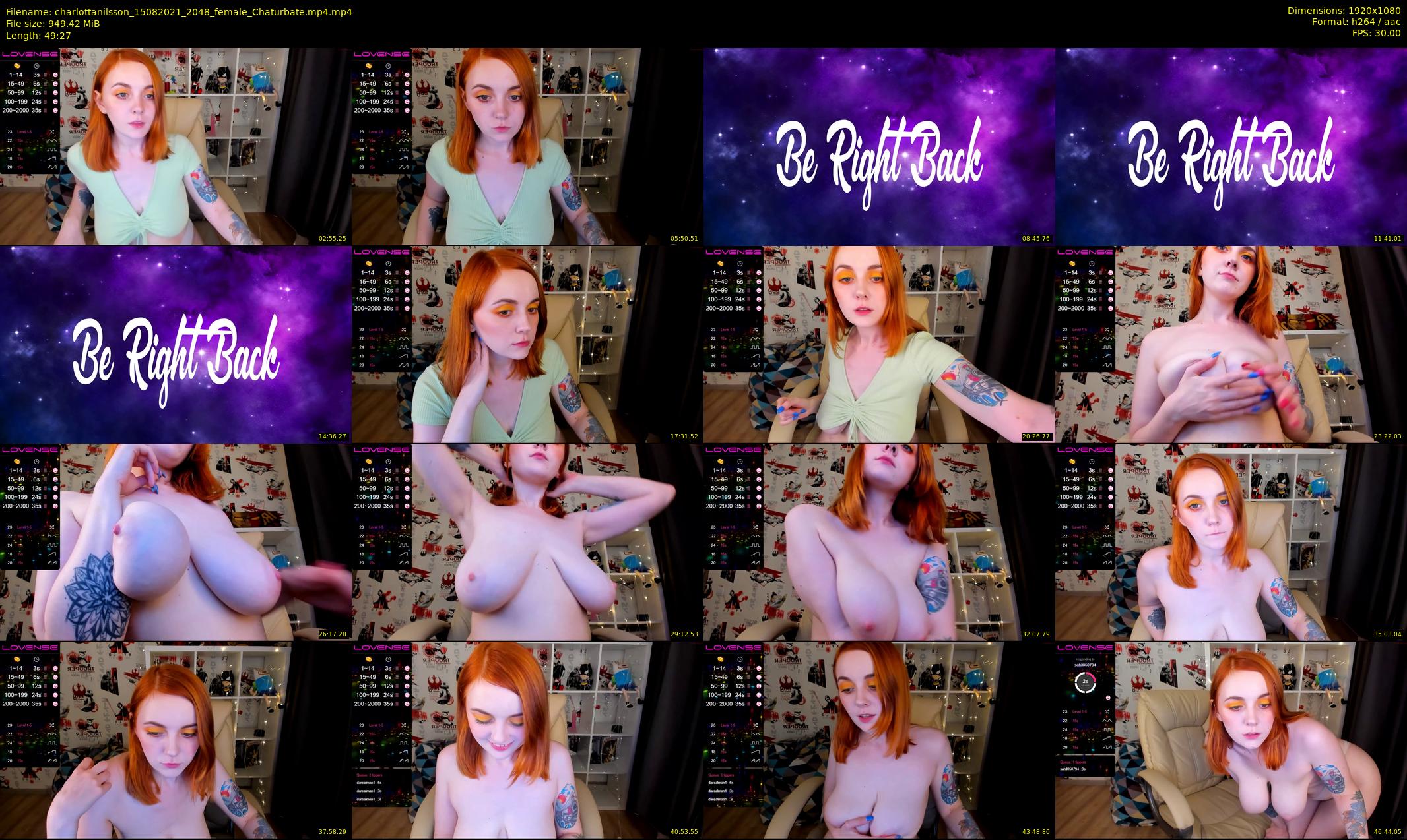 charlottanilsson — 50 minute Chaturbate female cam show recording, 1080p, Aug 15, 2021