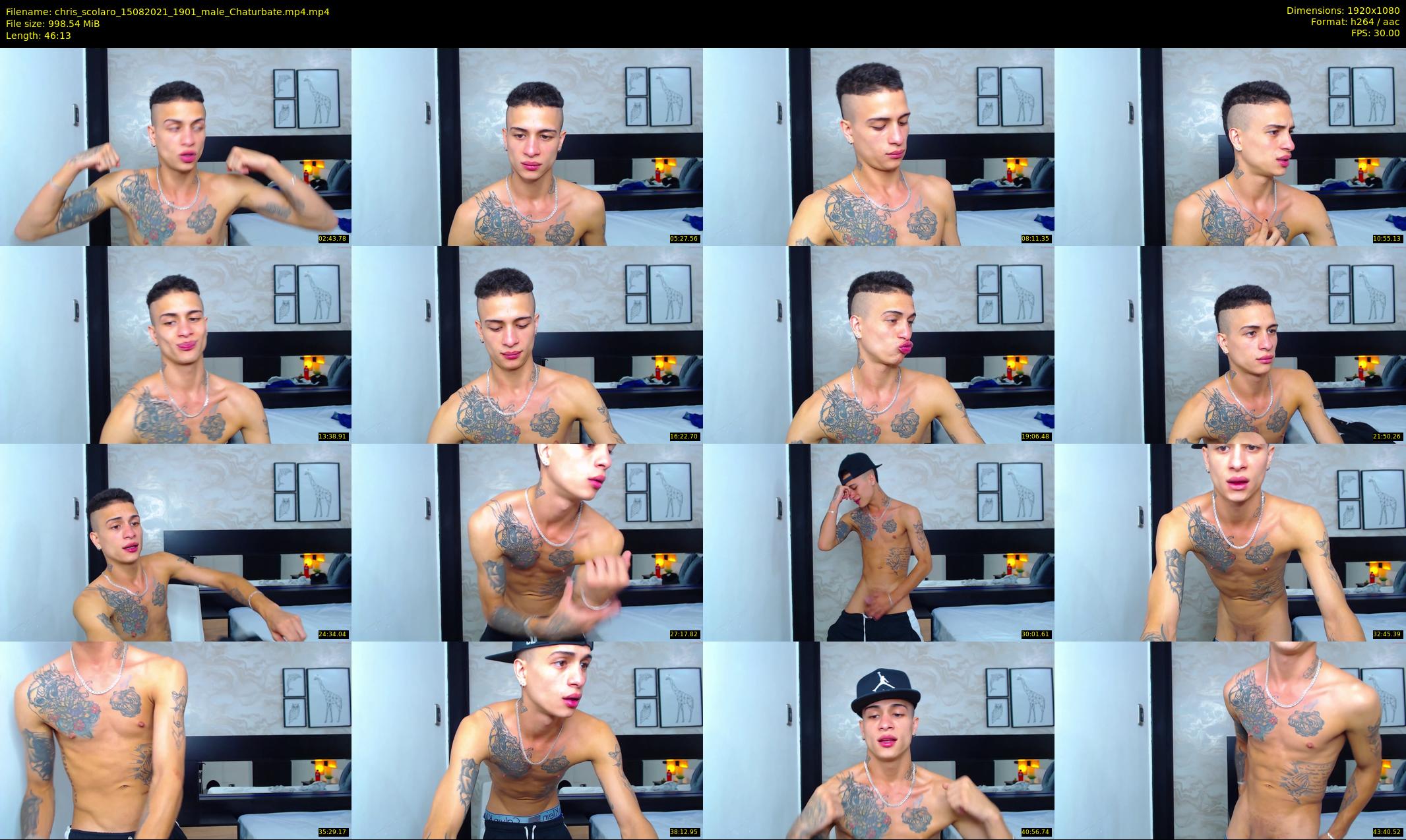 chris_scolaro — 47 minute Chaturbate male cam show recording, 1080p, Aug 15, 2021