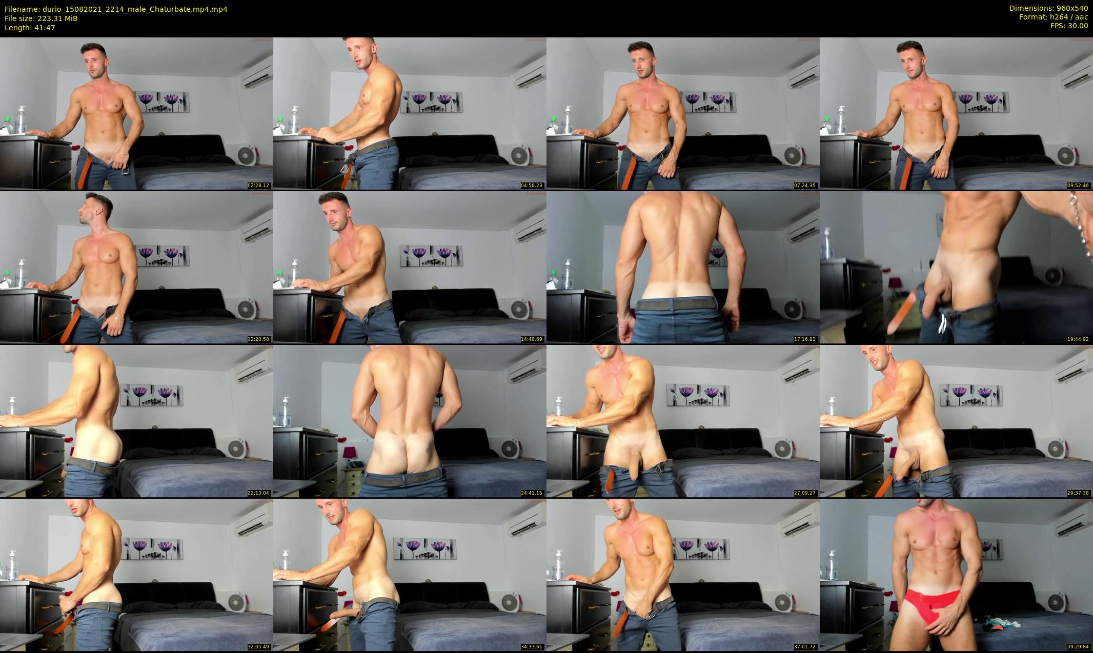 durio — 42 minute Chaturbate male cam show recording, 480p, Aug 15, 2021