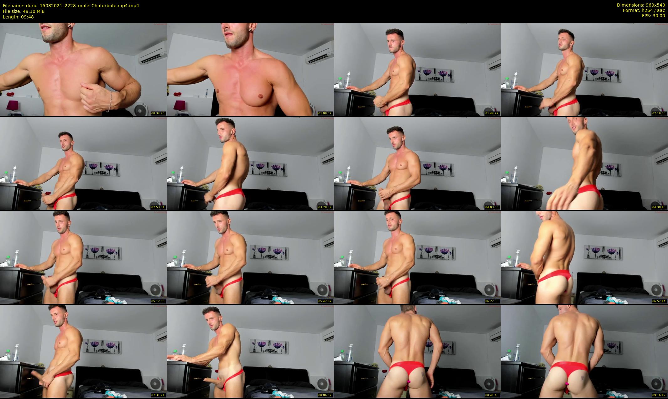 durio — 10 minute Chaturbate male cam show recording, 480p, Aug 15, 2021