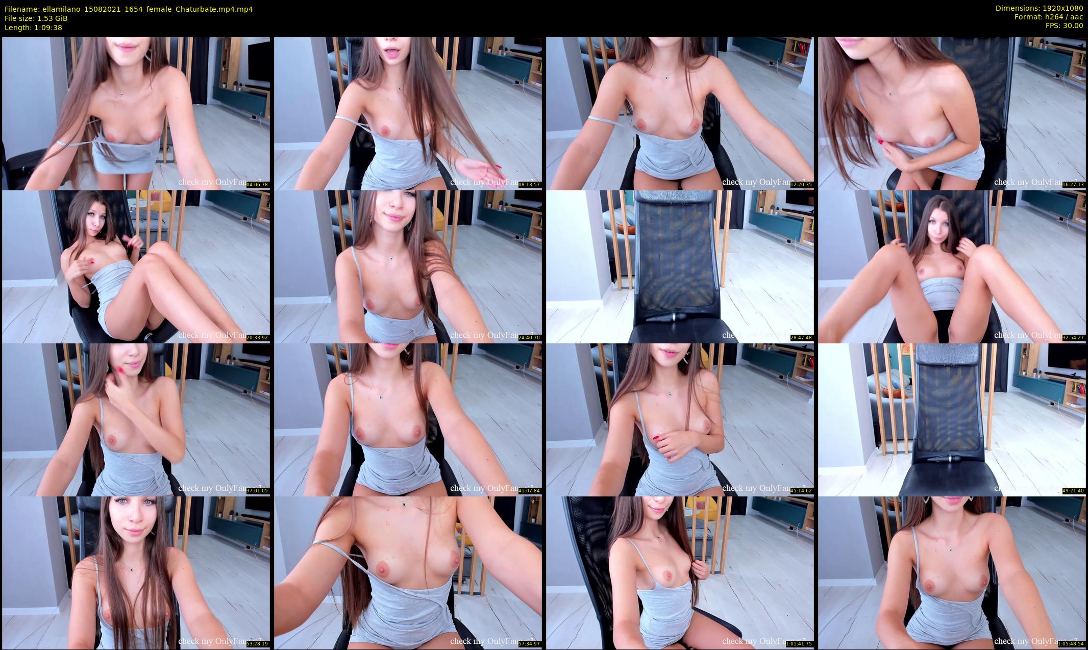 ellamilano — 70 minute Chaturbate female cam show recording, 1080p, Aug 15, 2021