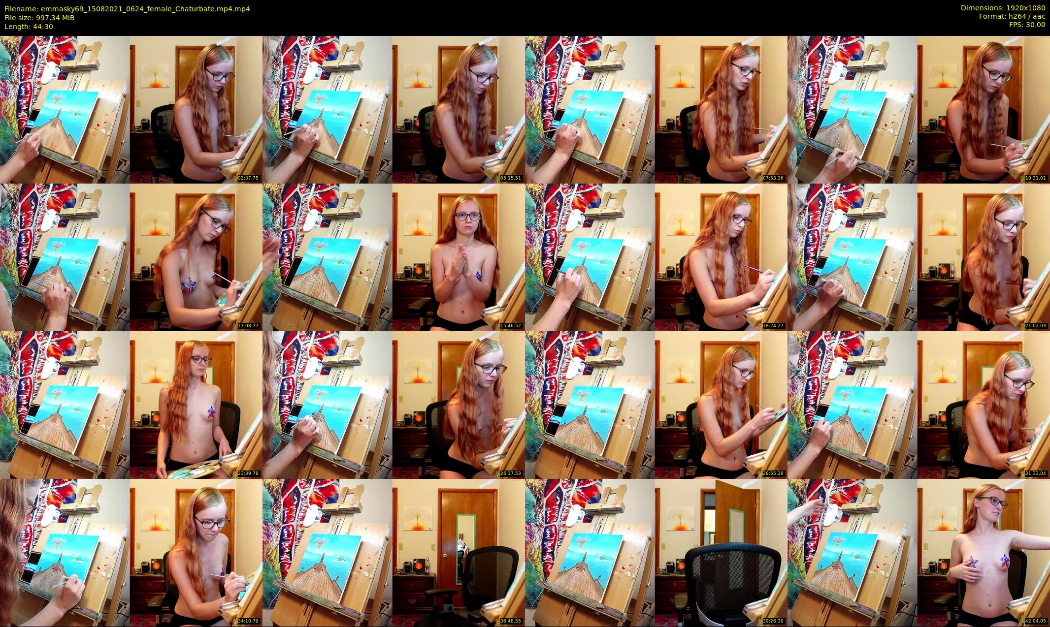 emmasky69 — 45 minute Chaturbate female cam show recording, 1080p, Aug 15, 2021