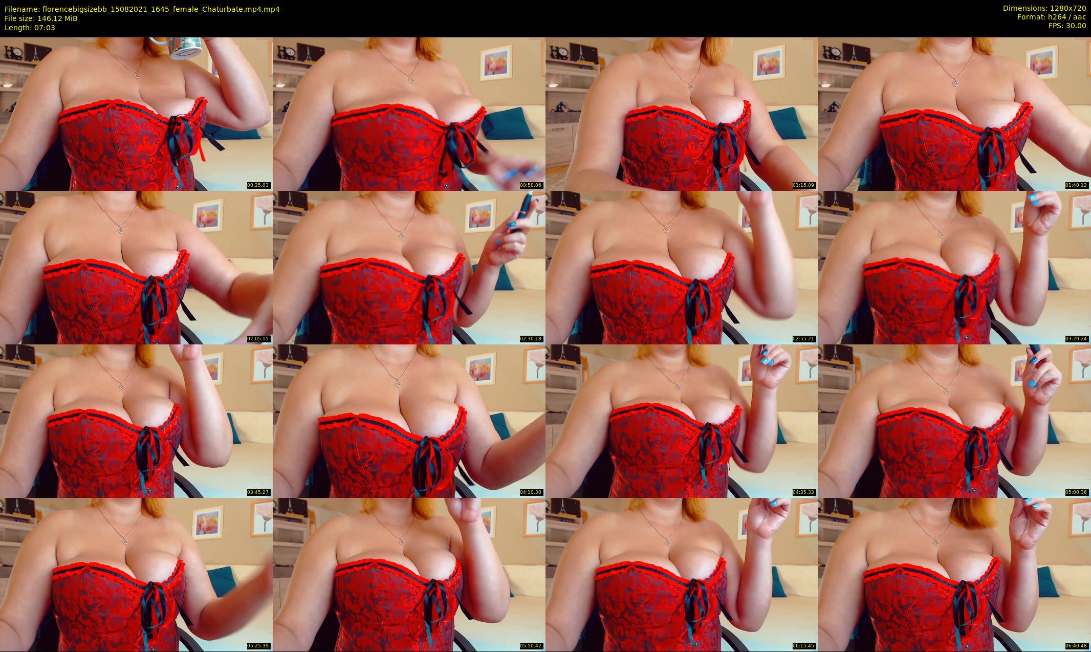 florencebigsizebb — 8 minute Chaturbate female cam show recording, 720p, Aug 15, 2021
