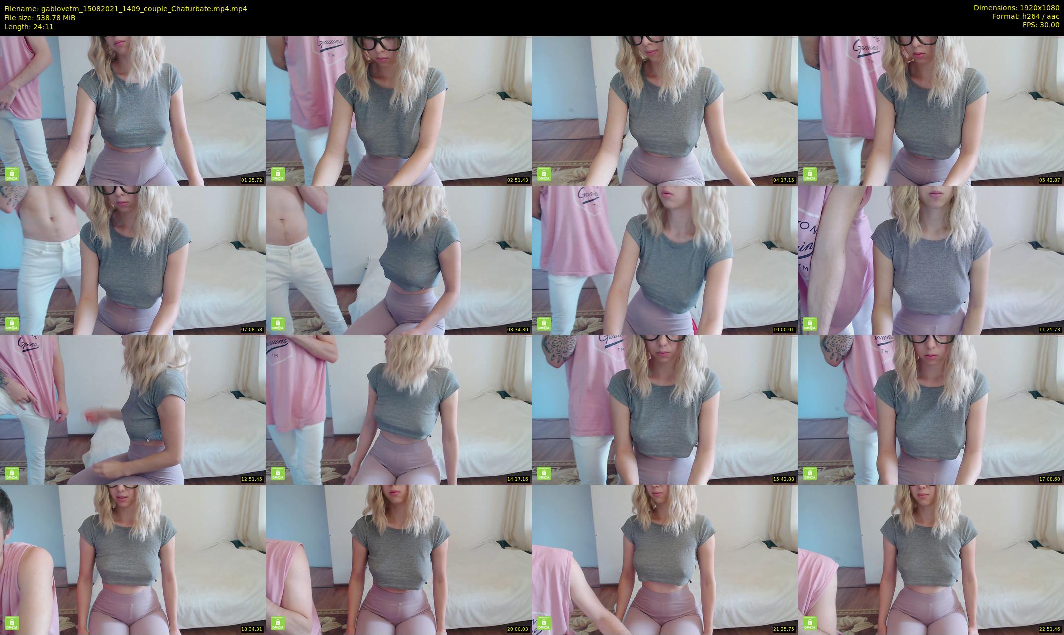 gablovetm — 25 minute Chaturbate couple cam show recording, 1080p, Aug 15, 2021
