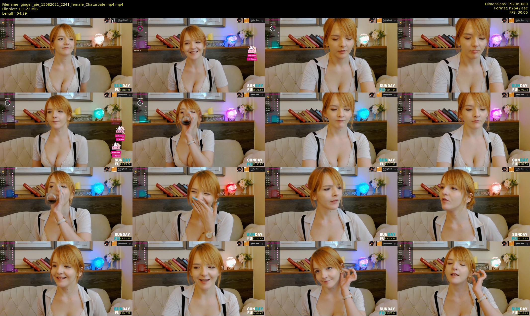 ginger_pie — 5 minute Chaturbate female cam show recording, 1080p, Aug 15, 2021