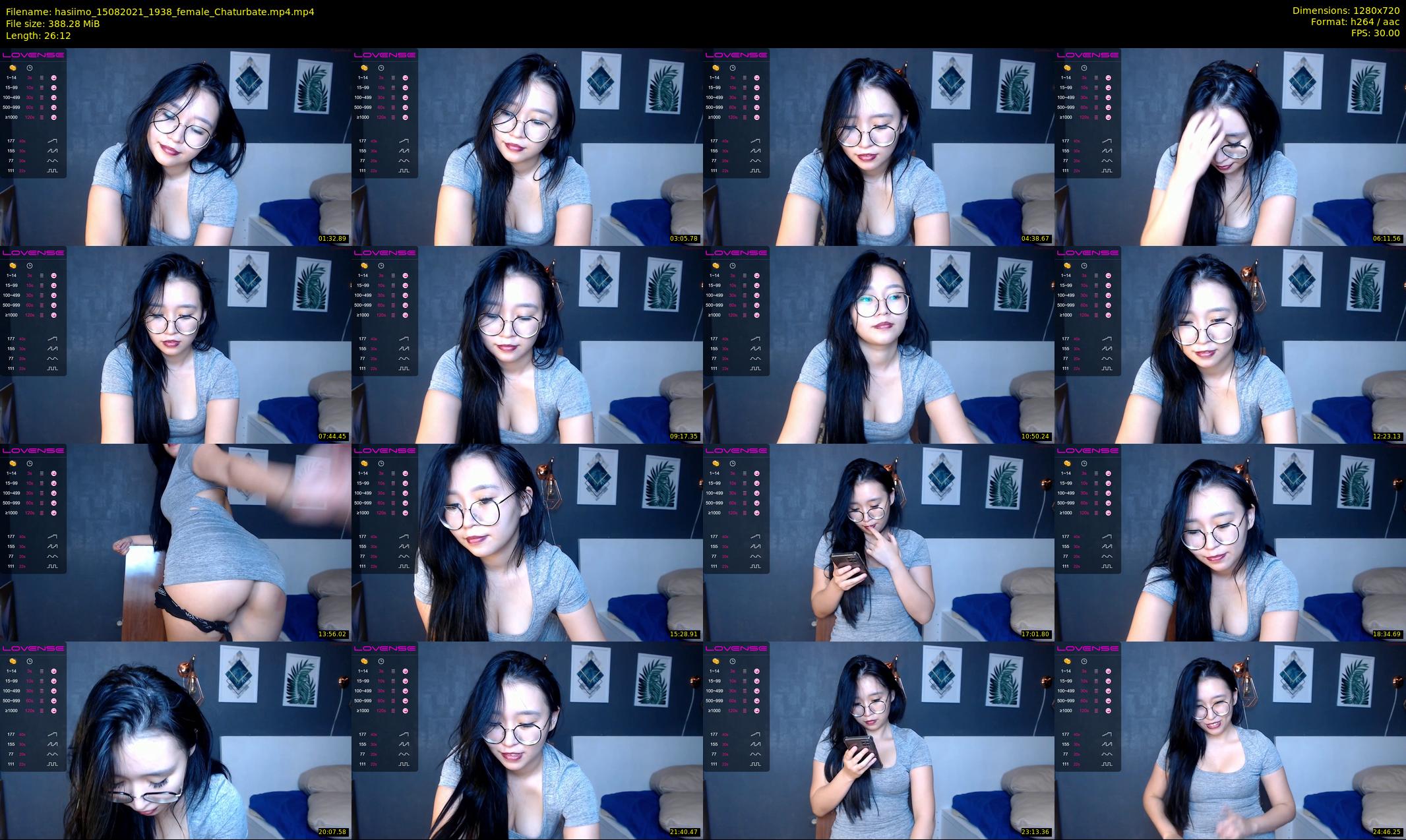 hasiimo — 27 minute Chaturbate female cam show recording, 720p, Aug 15, 2021