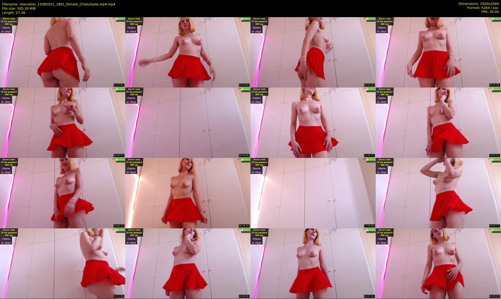 islanublar — 28 minute Chaturbate female cam show recording, 1080p, Aug 15, 2021