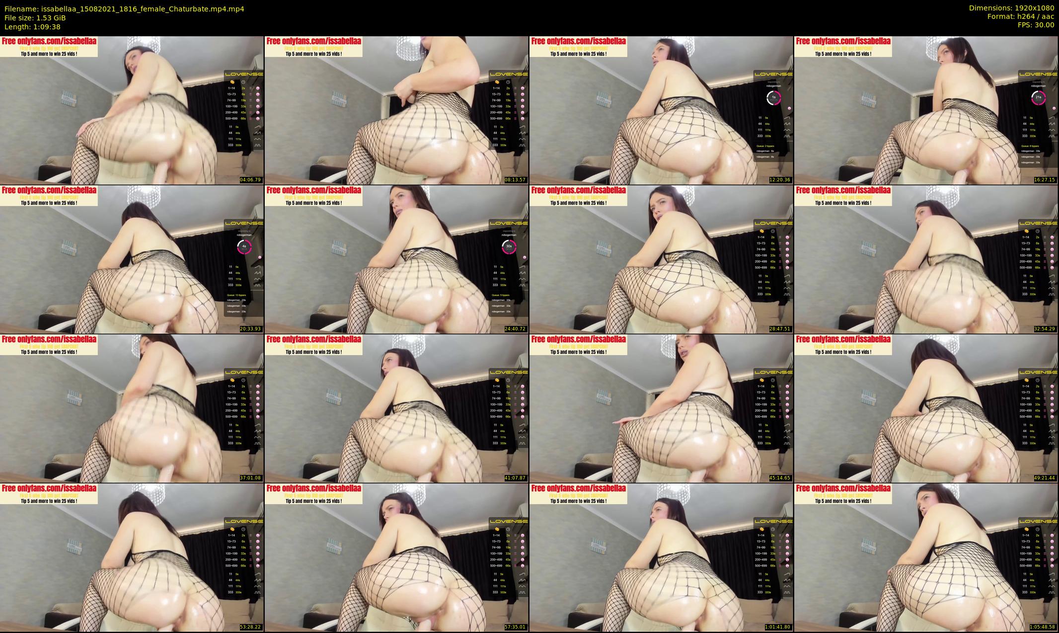 issabellaa — 70 minute Chaturbate female cam show recording, 1080p, Aug 15, 2021
