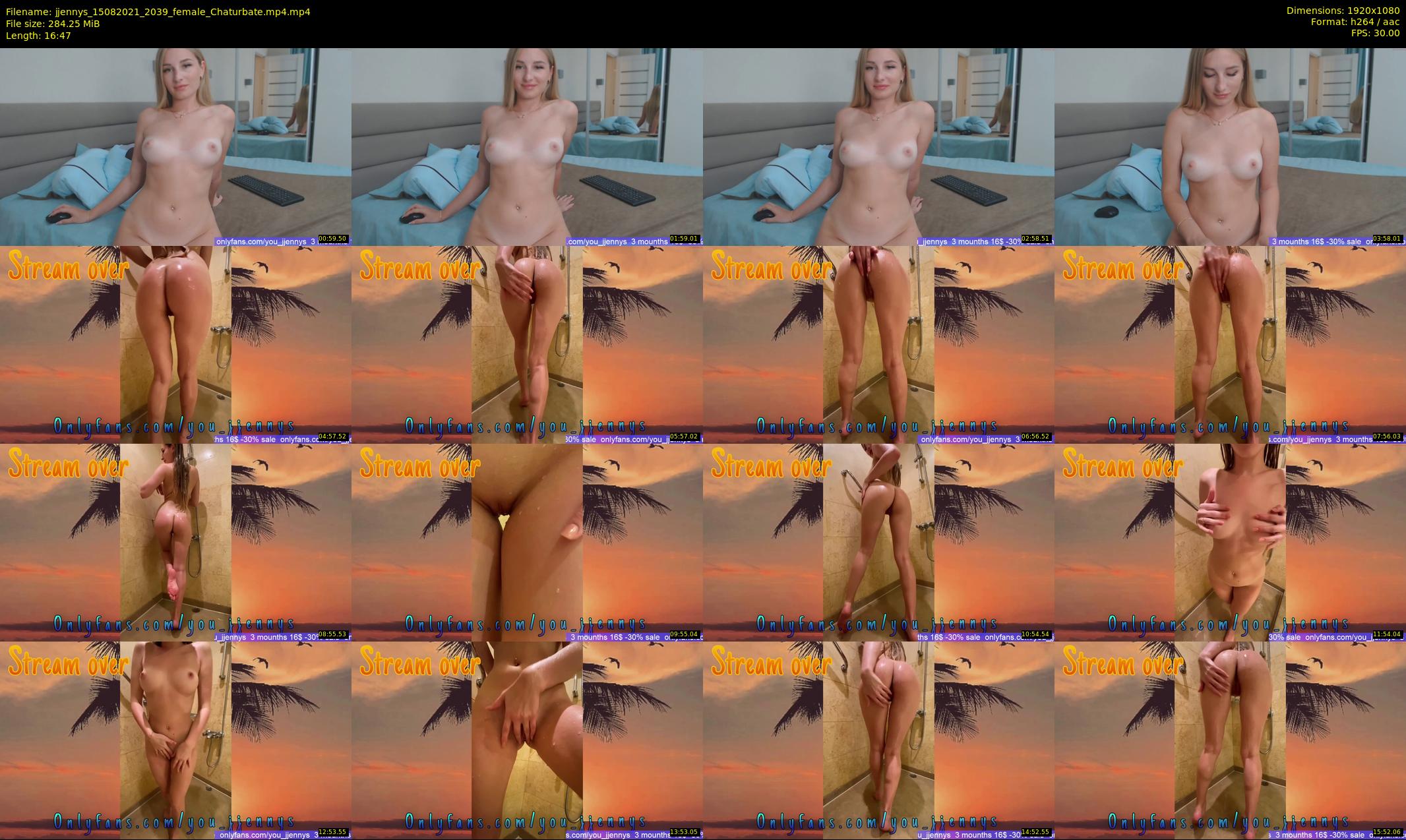 jjennys — 17 minute Chaturbate female cam show recording, 1080p, Aug 15, 2021