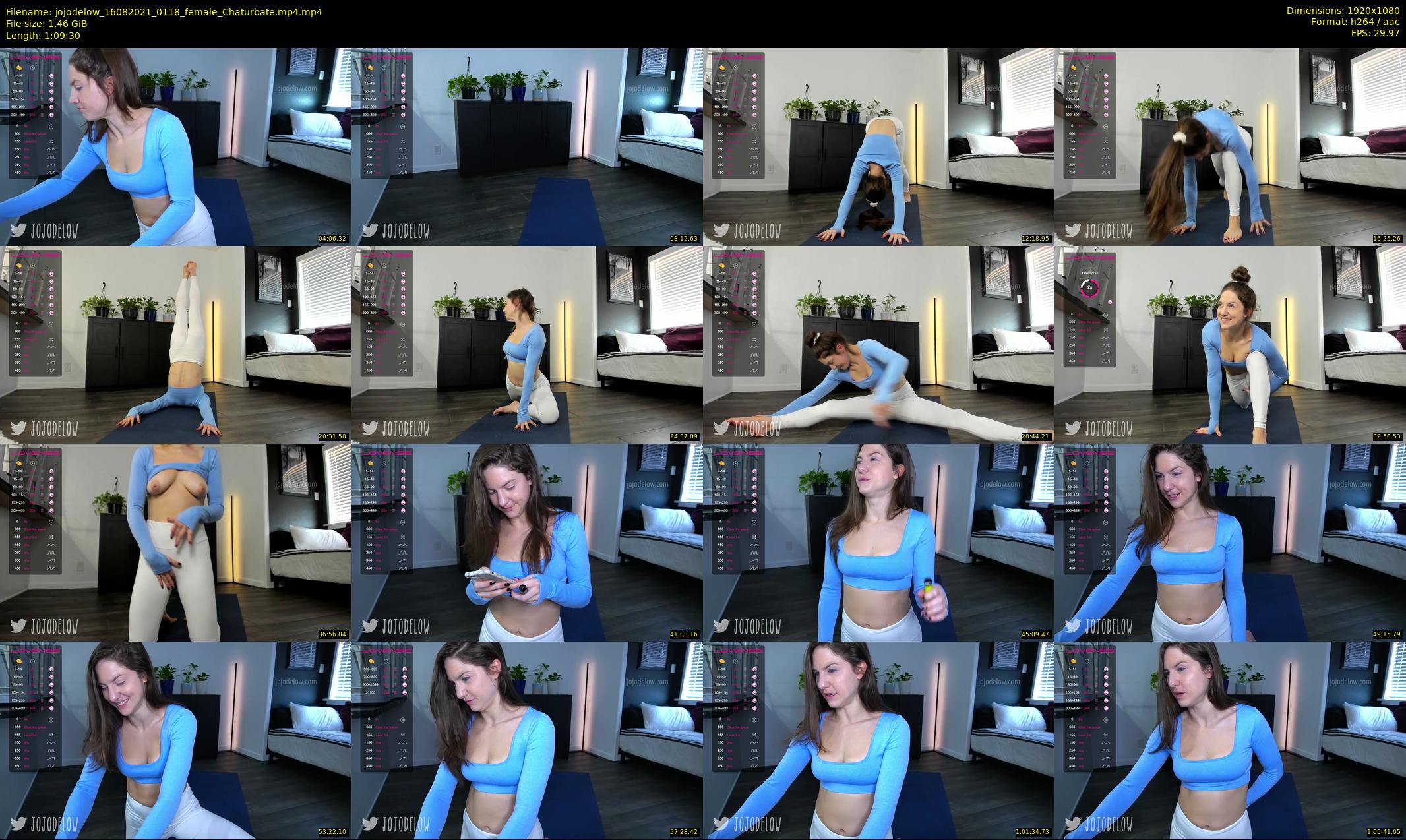 jojodelow — 70 minute Chaturbate female cam show recording, 1080p, Aug 16, 2021