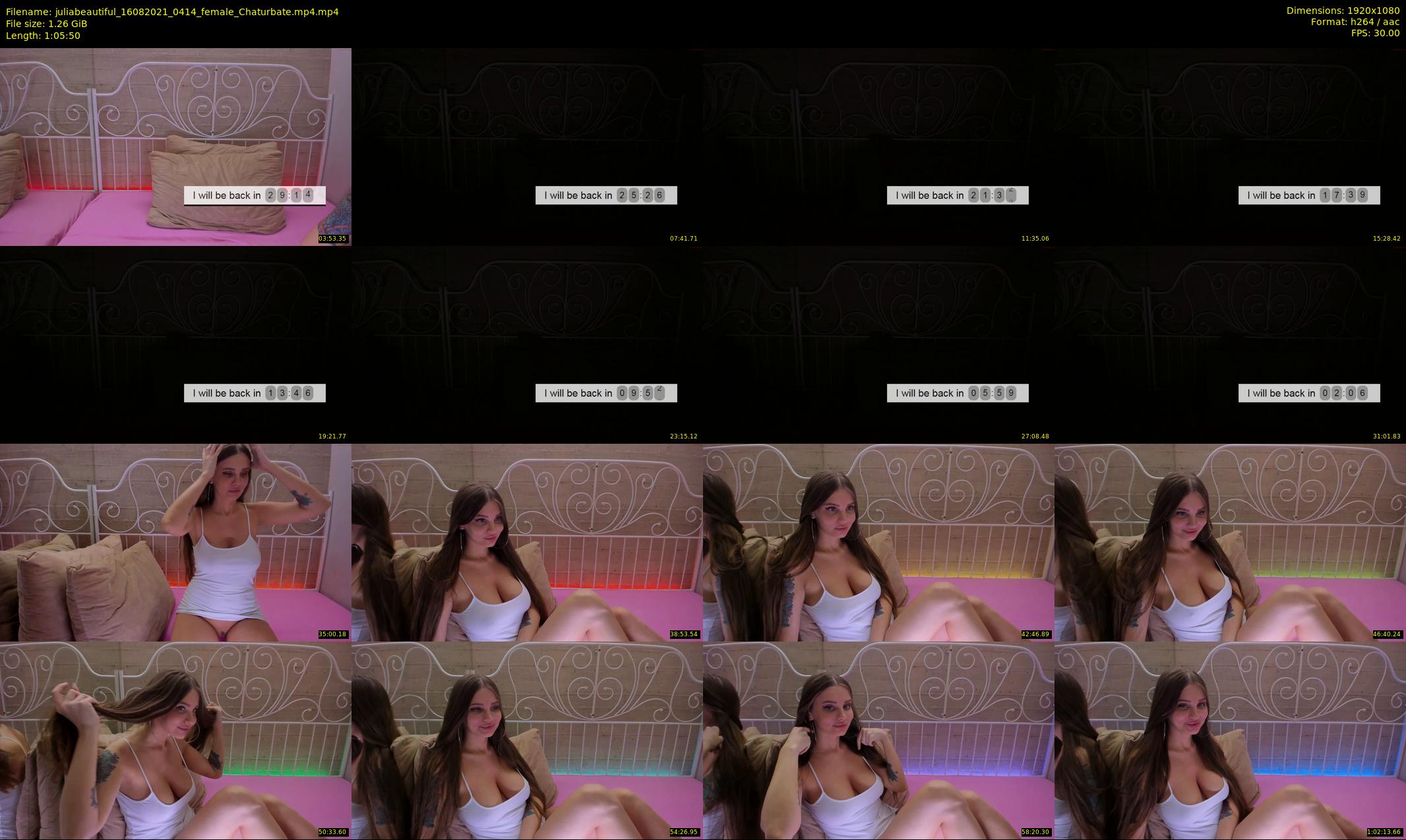 juliabeautiful — 66 minute Chaturbate female cam show recording, 1080p, Aug 16, 2021