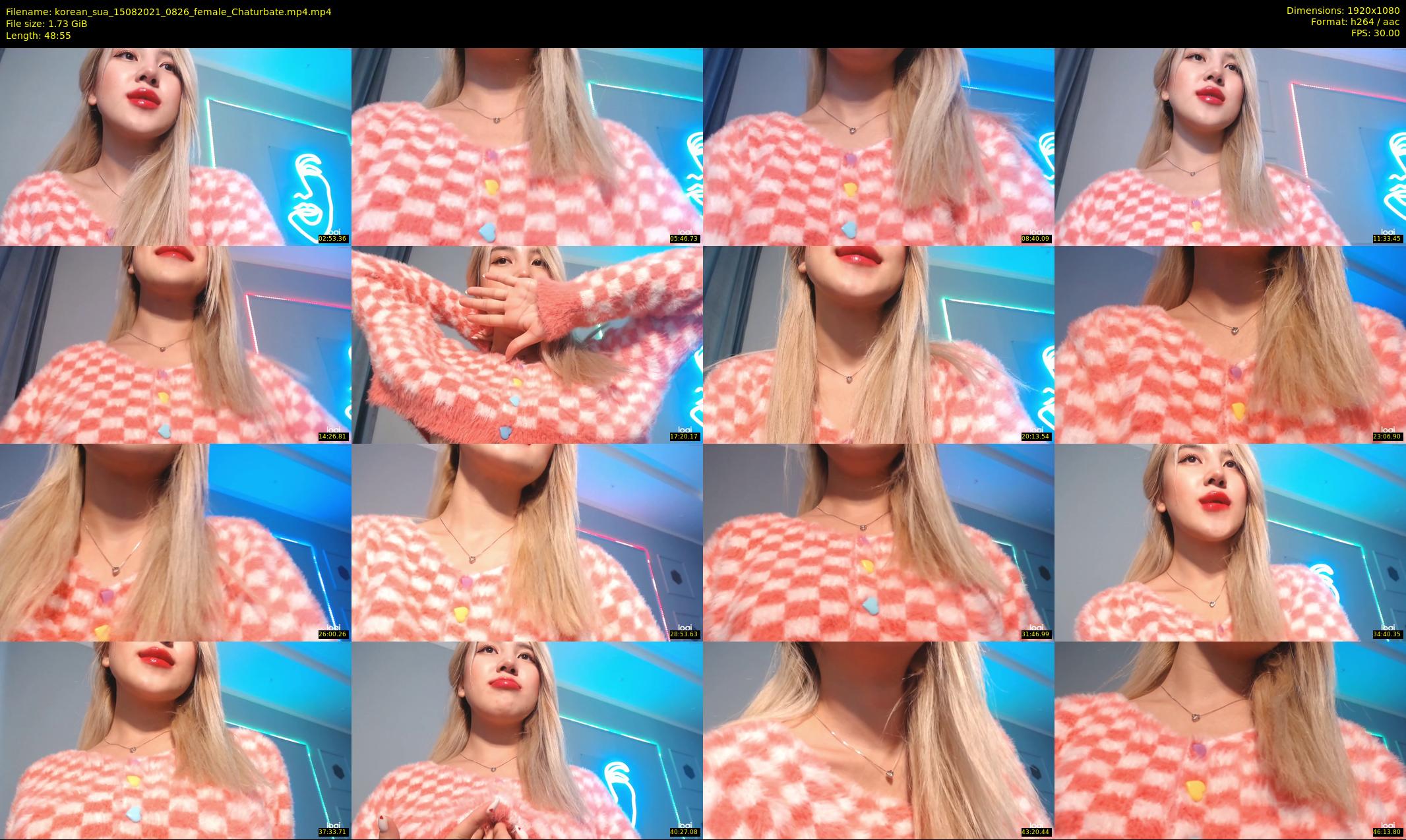 korean_sua — 49 minute Chaturbate female cam show recording, 1080p, Aug 15, 2021