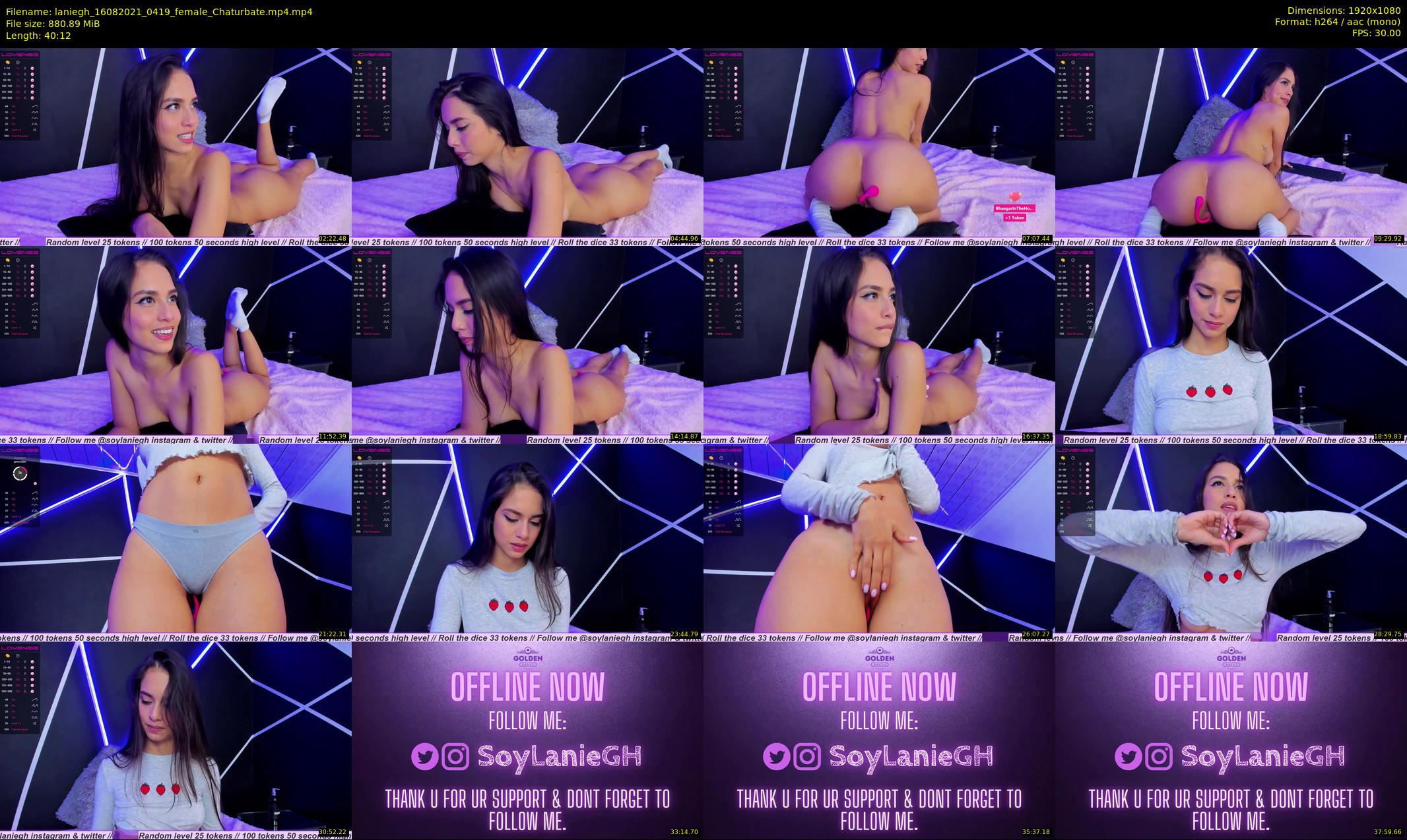 laniegh — 41 minute Chaturbate female cam show recording, 1080p, Aug 16, 2021