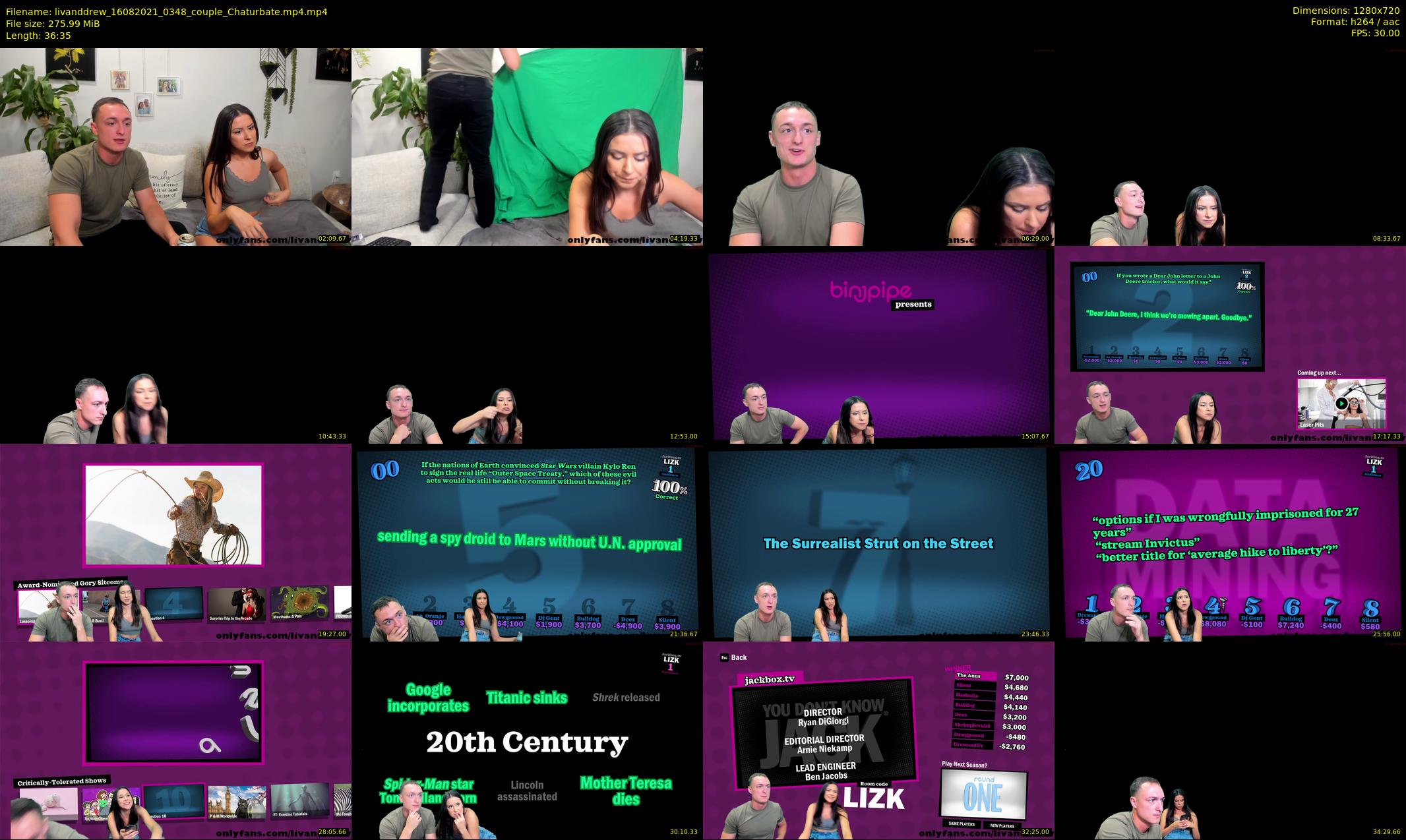 livanddrew — 37 minute Chaturbate couple cam show recording, 720p, Aug 16, 2021