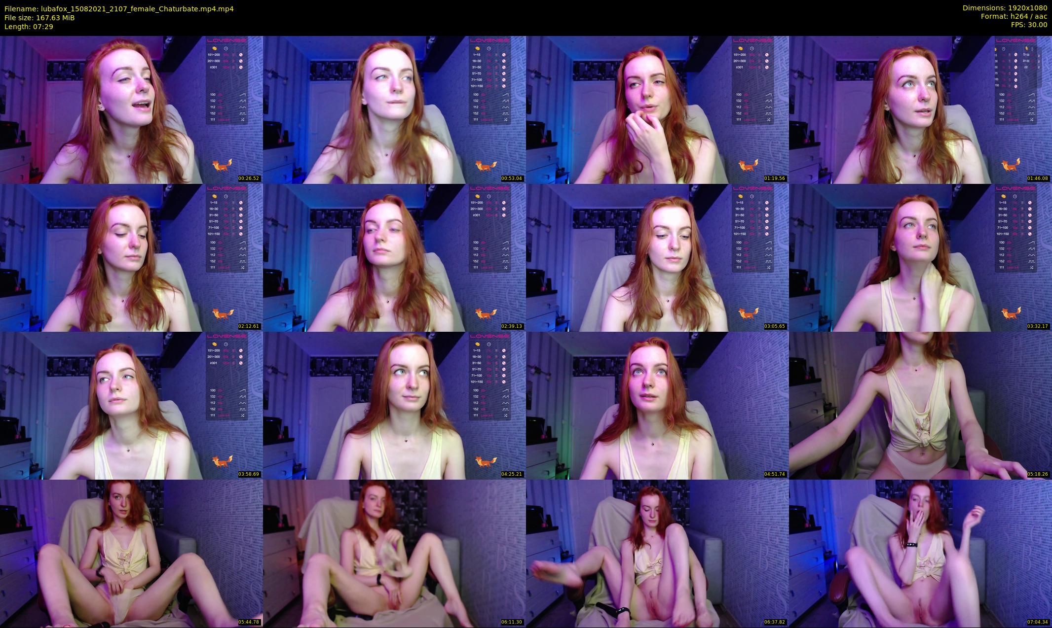 lubafox — 8 minute Chaturbate female cam show recording, 1080p, Aug 15, 2021
