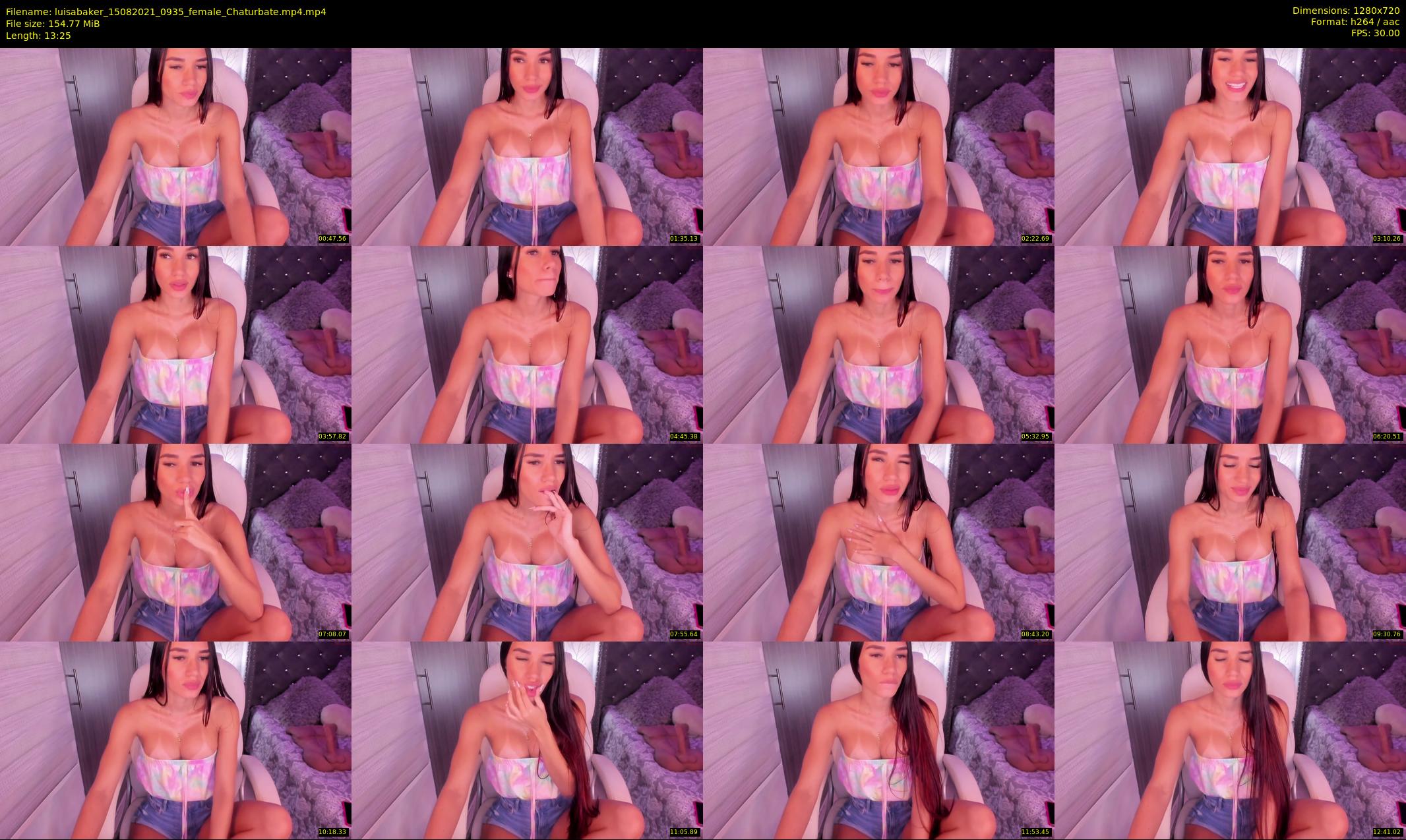 luisabaker — 14 minute Chaturbate female cam show recording, 720p, Aug 15, 2021