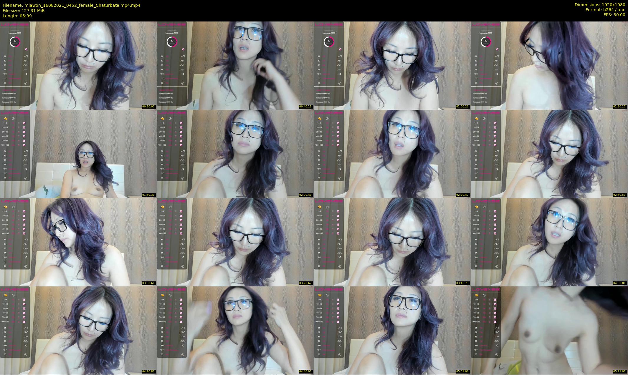 miawon — 6 minute Chaturbate female cam show recording, 1080p, Aug 16, 2021