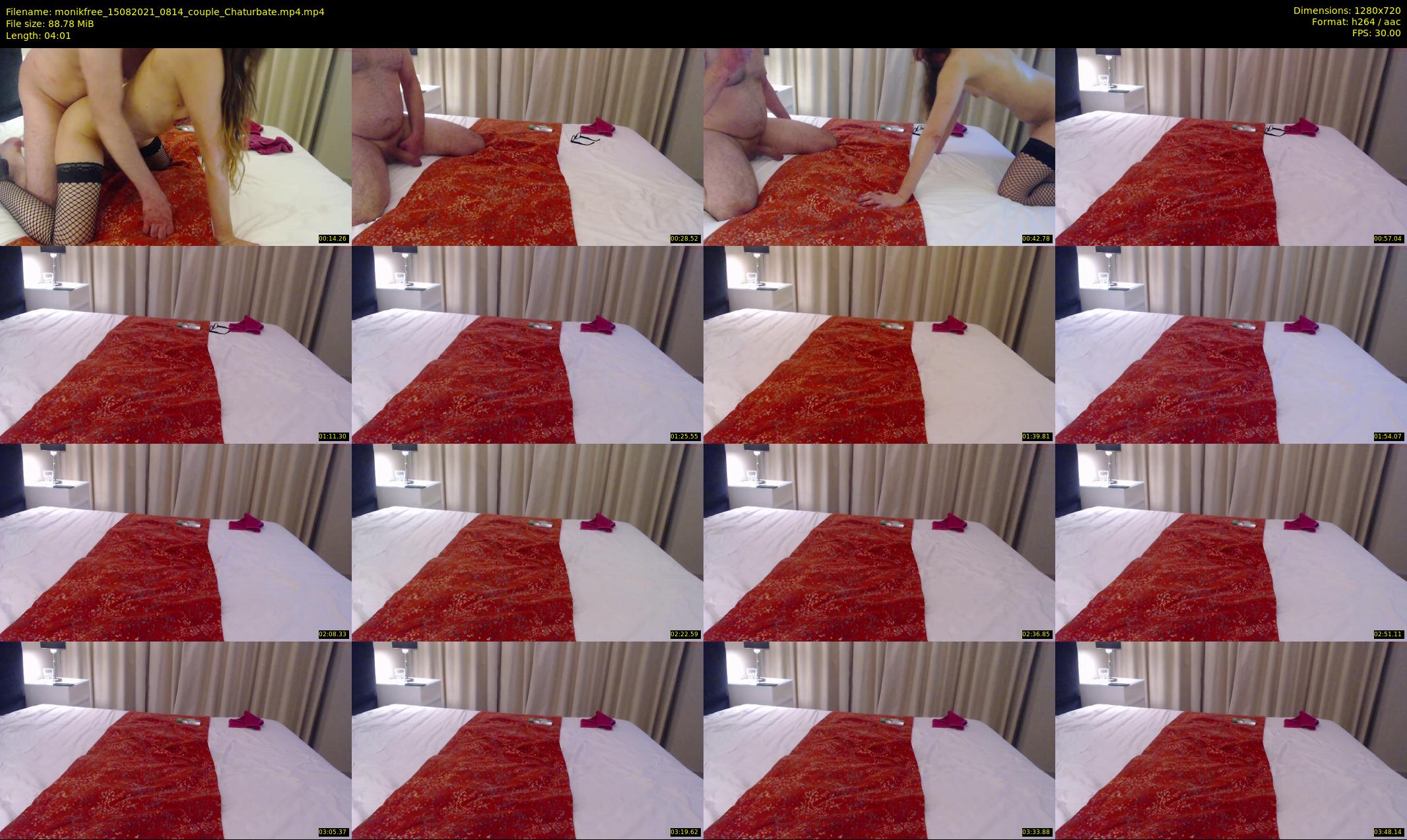 monikfree — 5 minute Chaturbate couple cam show recording, 720p, Aug 15, 2021