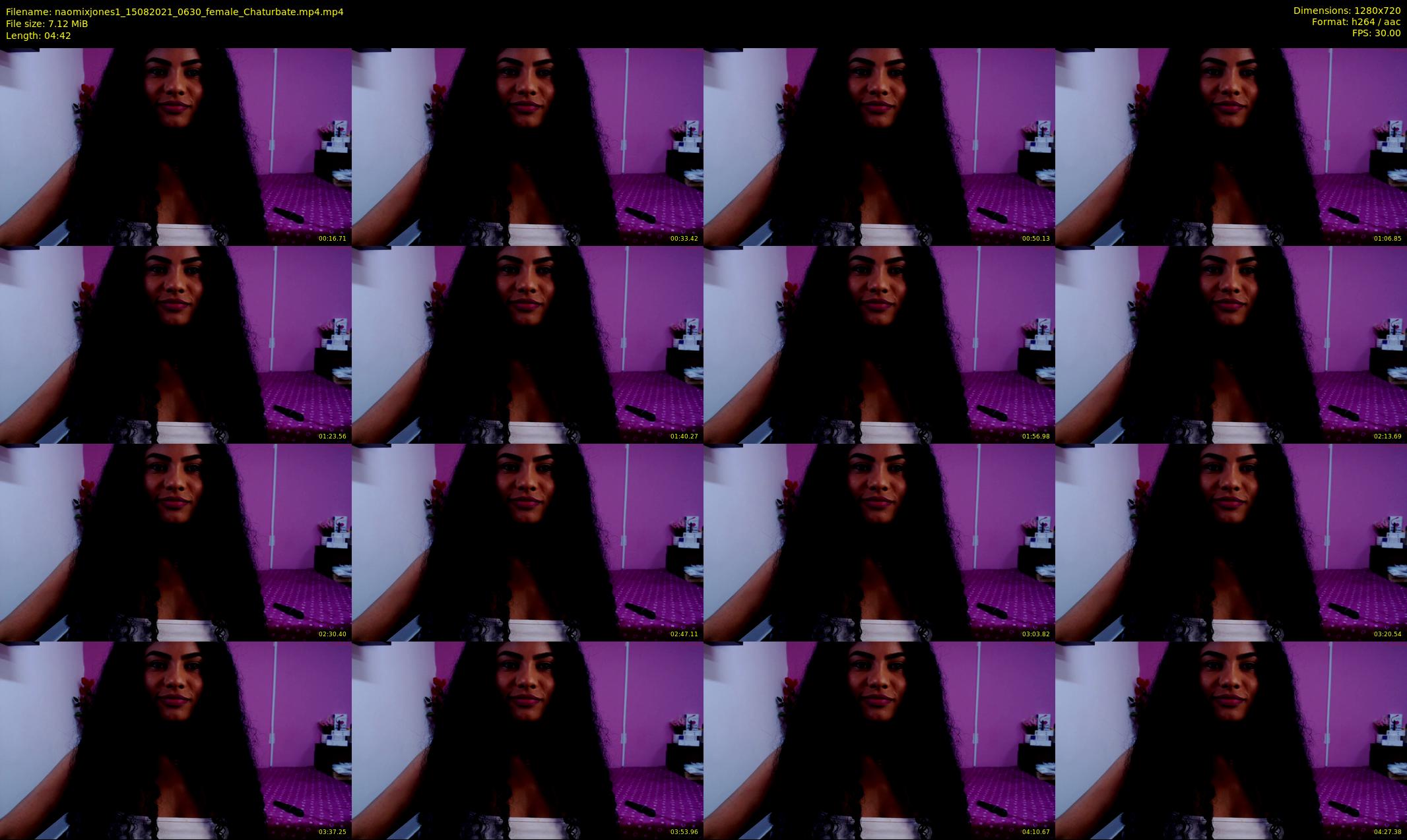 naomixjones1 — 5 minute Chaturbate female cam show recording, 720p, Aug 15, 2021