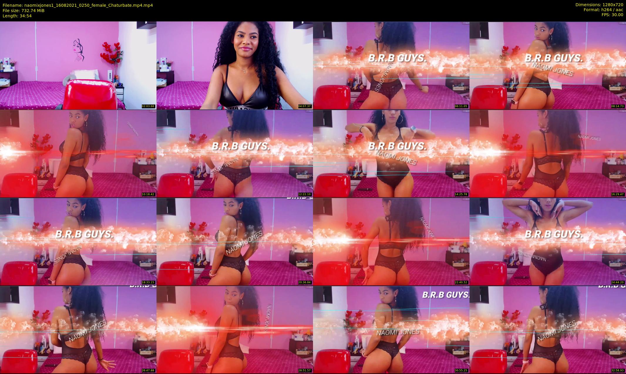 naomixjones1 — 35 minute Chaturbate female cam show recording, 720p, Aug 16, 2021