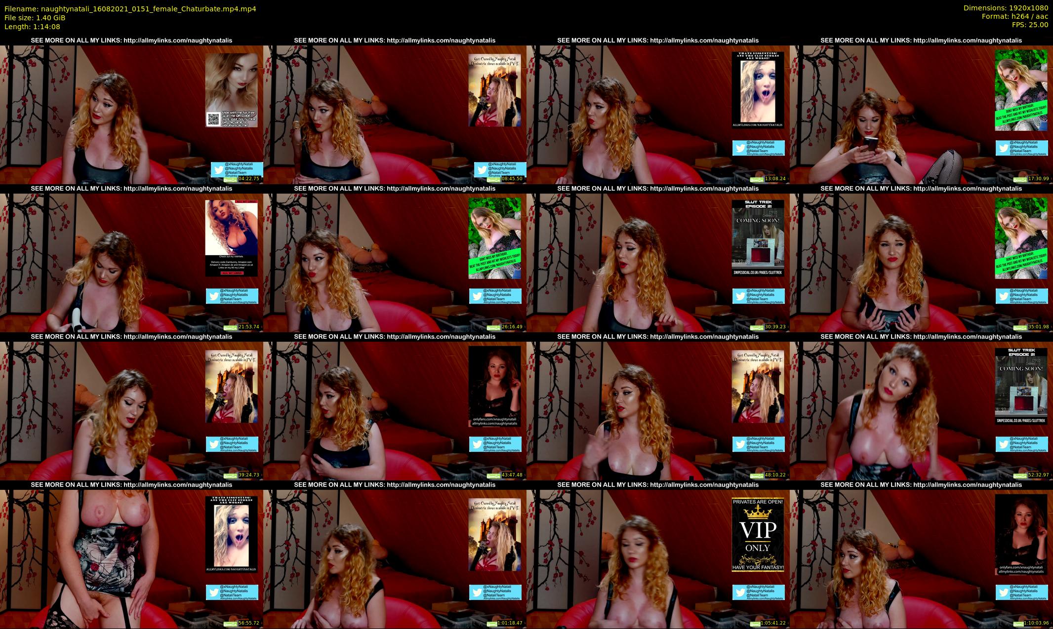 naughtynatali — 75 minute Chaturbate female cam show recording, 1080p, Aug 16, 2021