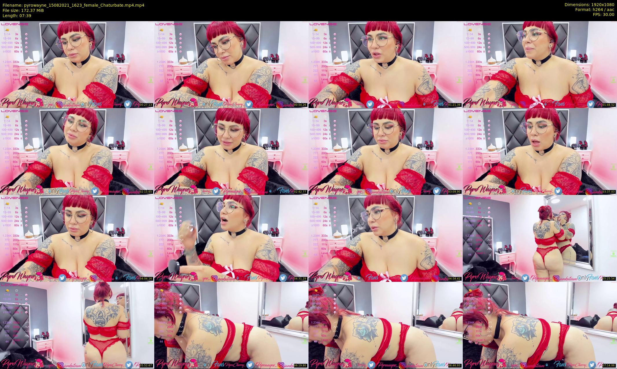 pyrowayne — 8 minute Chaturbate female cam show recording, 1080p, Aug 15, 2021
