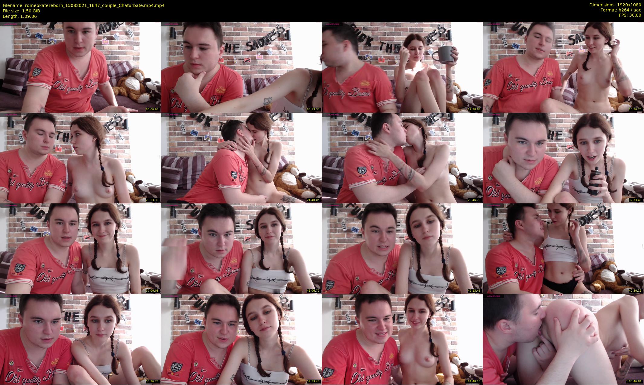 romeokatereborn — 70 minute Chaturbate couple cam show recording, 1080p, Aug 15, 2021