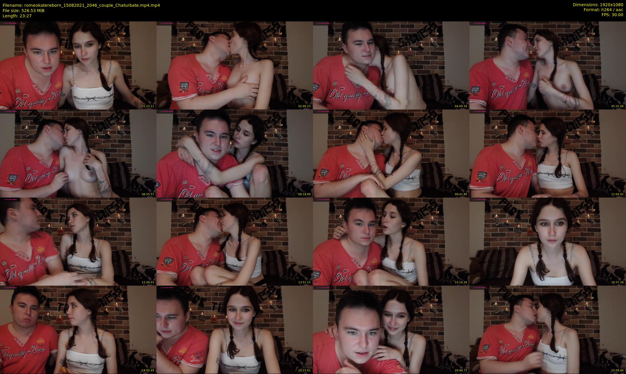 romeokatereborn — 24 minute Chaturbate couple cam show recording, 1080p, Aug 15, 2021