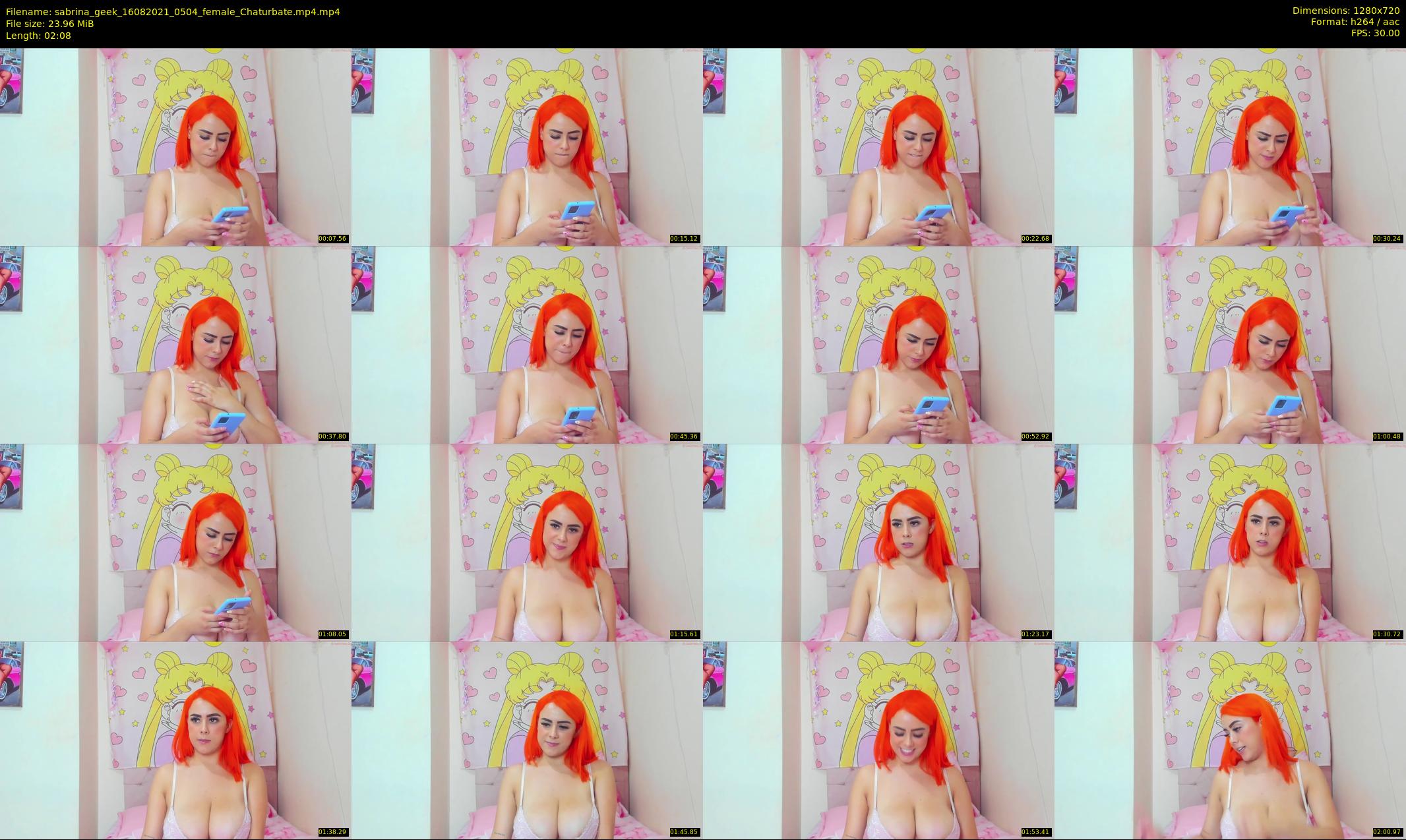 sabrina_geek — 3 minute Chaturbate female cam show recording, 720p, Aug 16, 2021