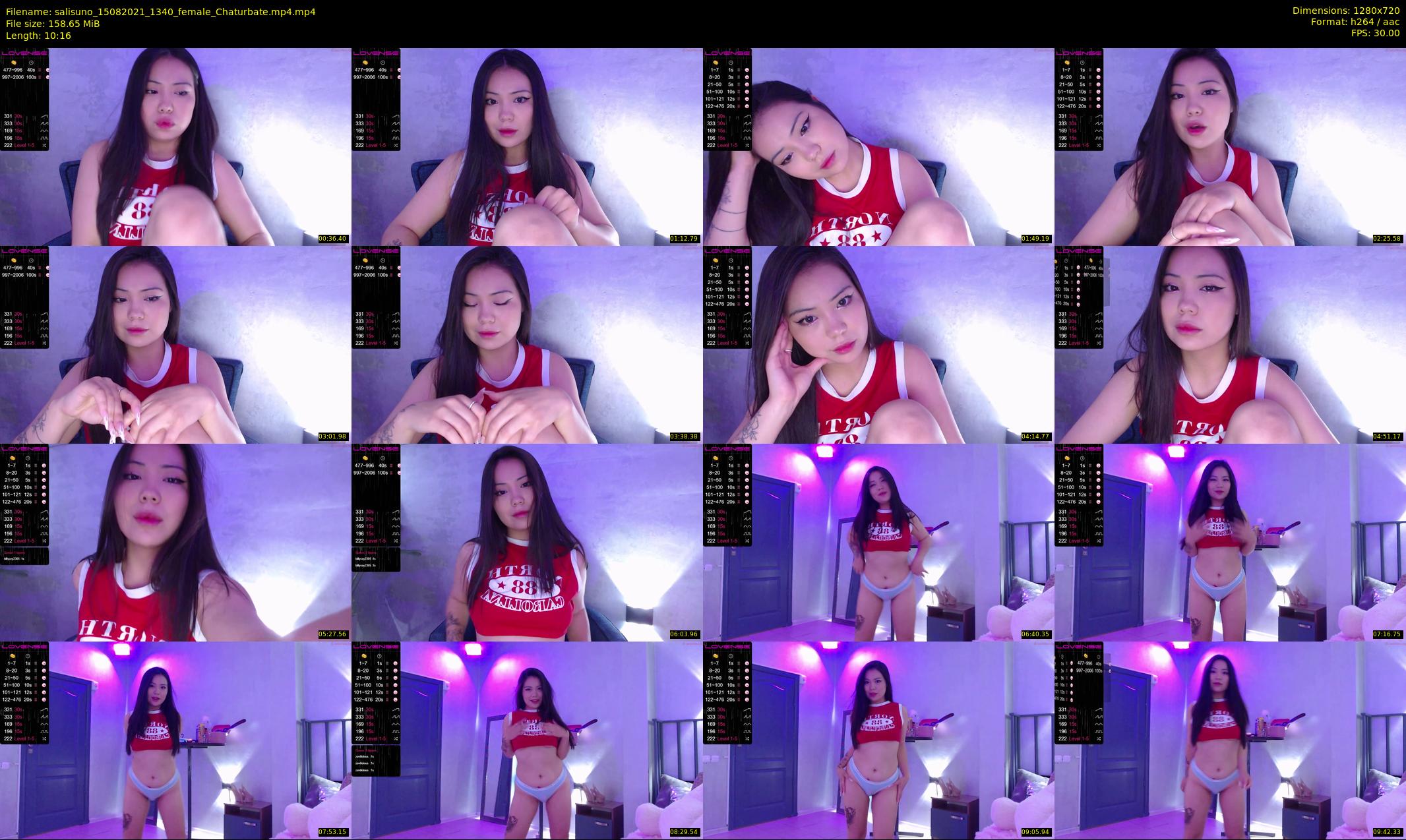 salisuno — 11 minute Chaturbate female cam show recording, 720p, Aug 15, 2021