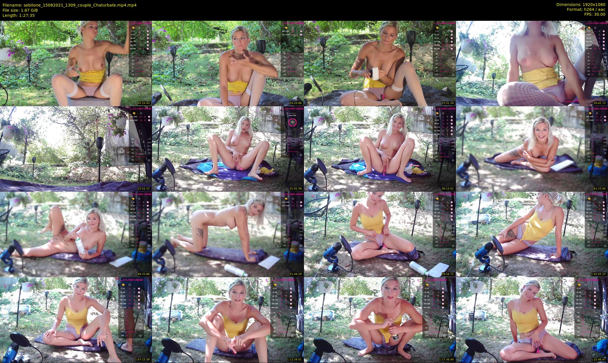 sebilone — 88 minute Chaturbate couple cam show recording, 1080p, Aug 15, 2021