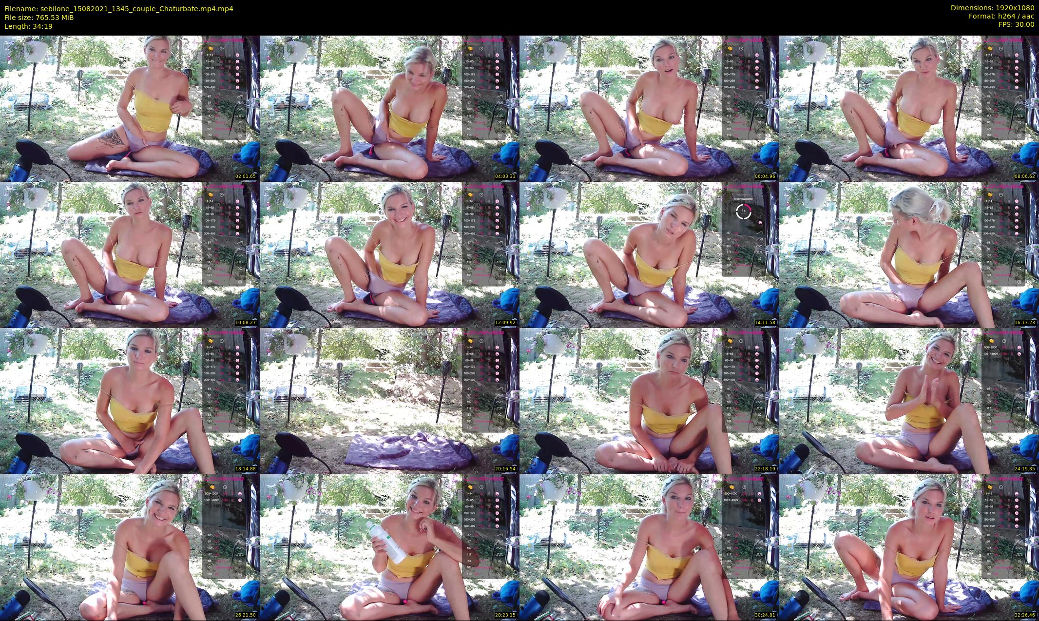 sebilone — 35 minute Chaturbate couple cam show recording, 1080p, Aug 15, 2021