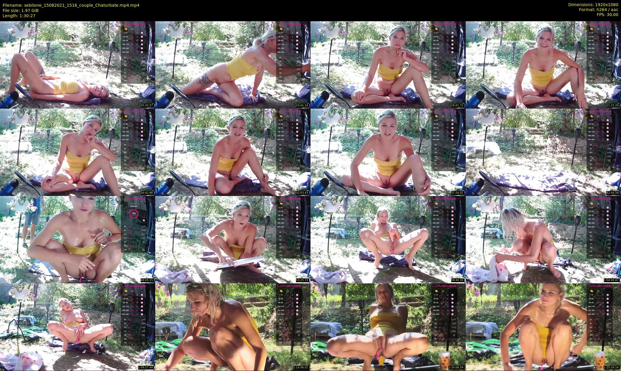 sebilone — 91 minute Chaturbate couple cam show recording, 1080p, Aug 15, 2021