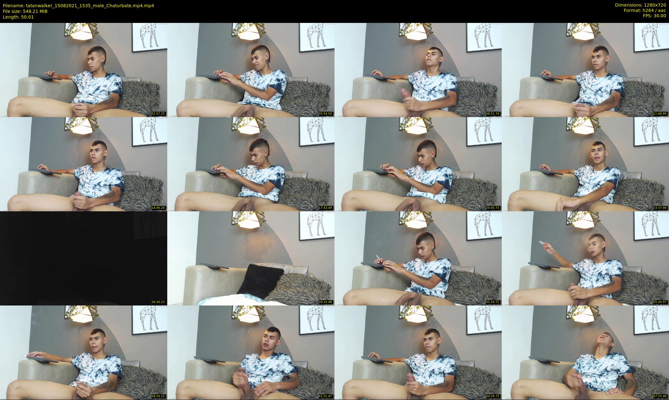 tatanwalker — 51 minute Chaturbate male cam show recording, 720p, Aug 15, 2021