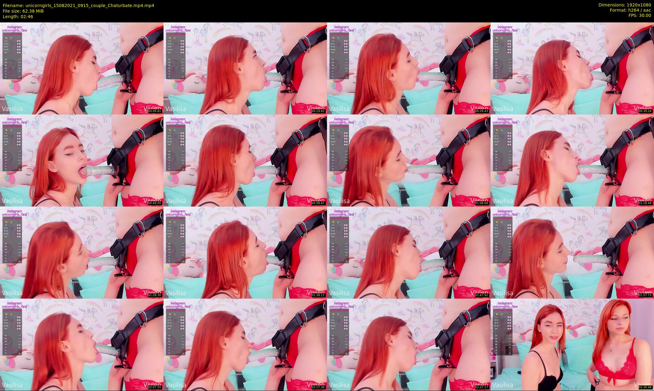 unicorngirls — 3 minute Chaturbate couple cam show recording, 1080p, Aug 15, 2021