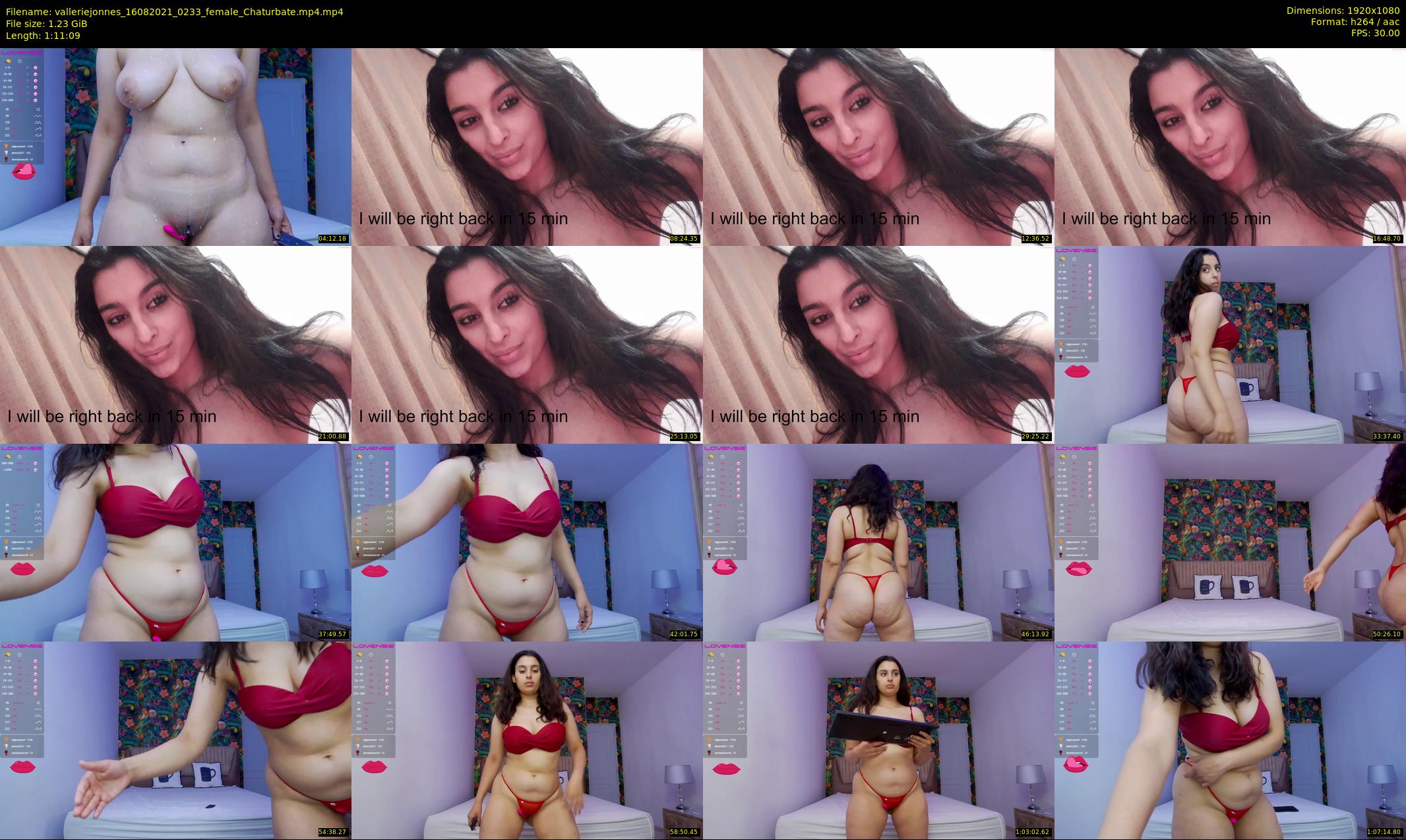 valleriejonnes — 72 minute Chaturbate female cam show recording, 1080p, Aug 16, 2021