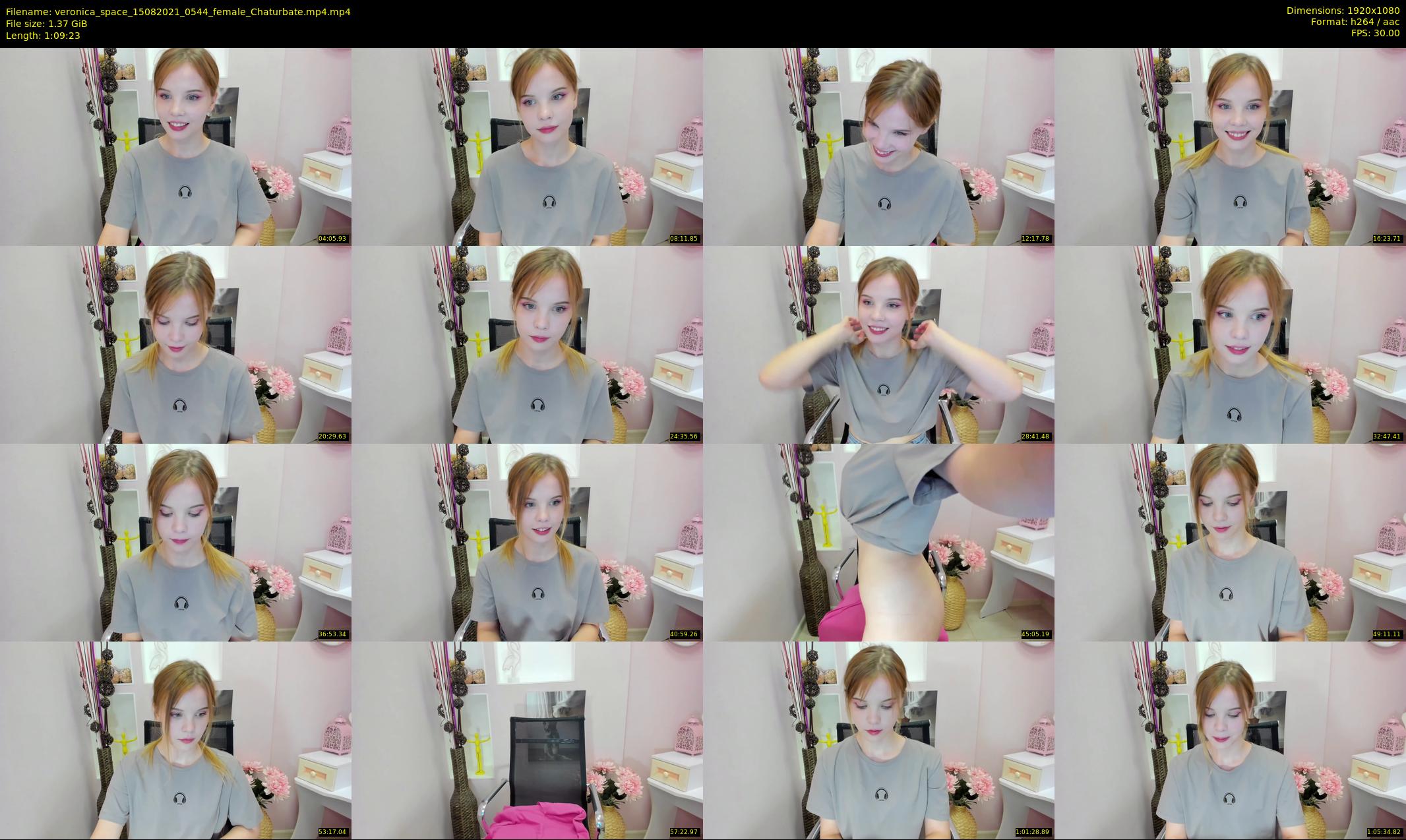 veronica_space — 70 minute Chaturbate female cam show recording, 1080p, Aug 15, 2021