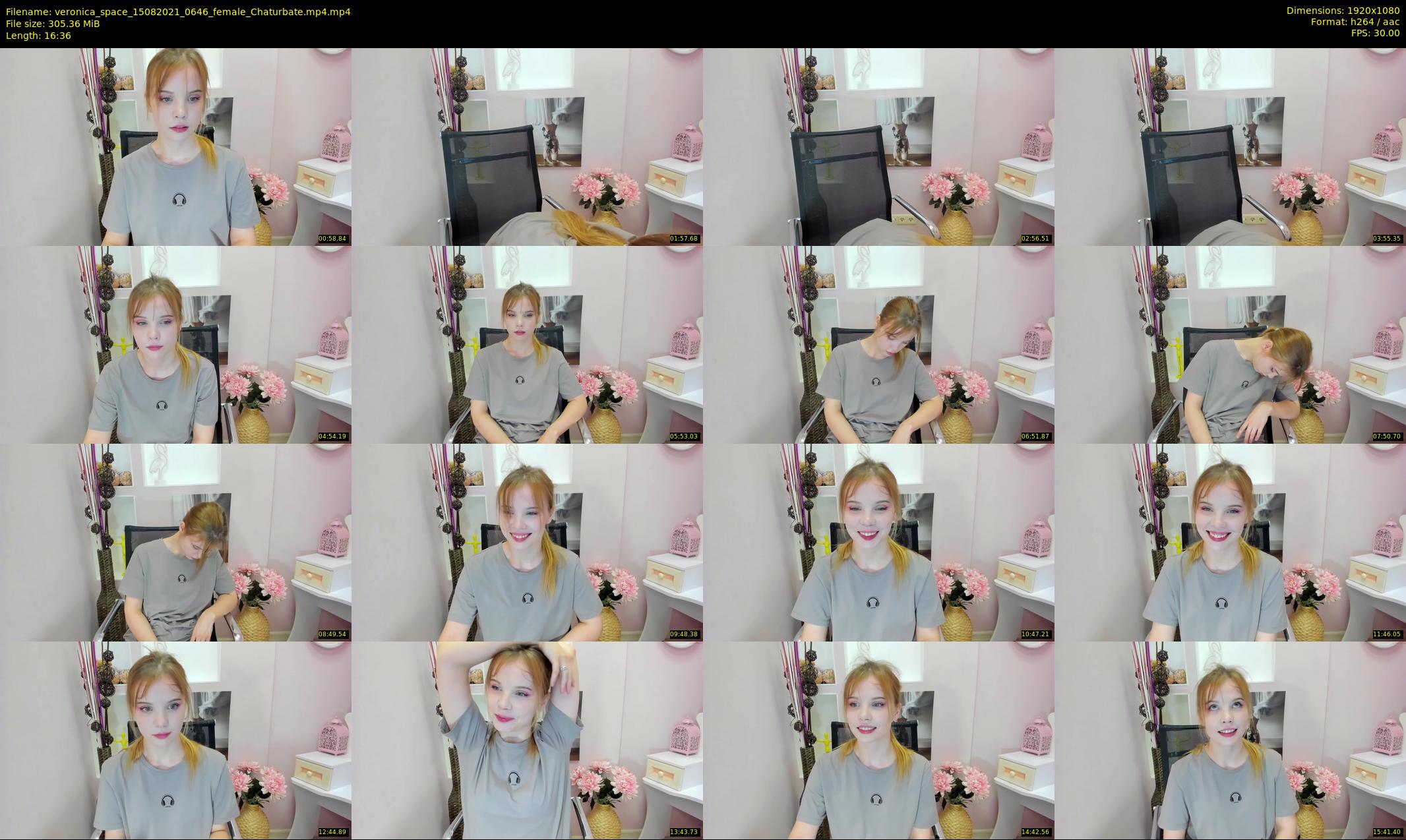 veronica_space — 17 minute Chaturbate female cam show recording, 1080p, Aug 15, 2021