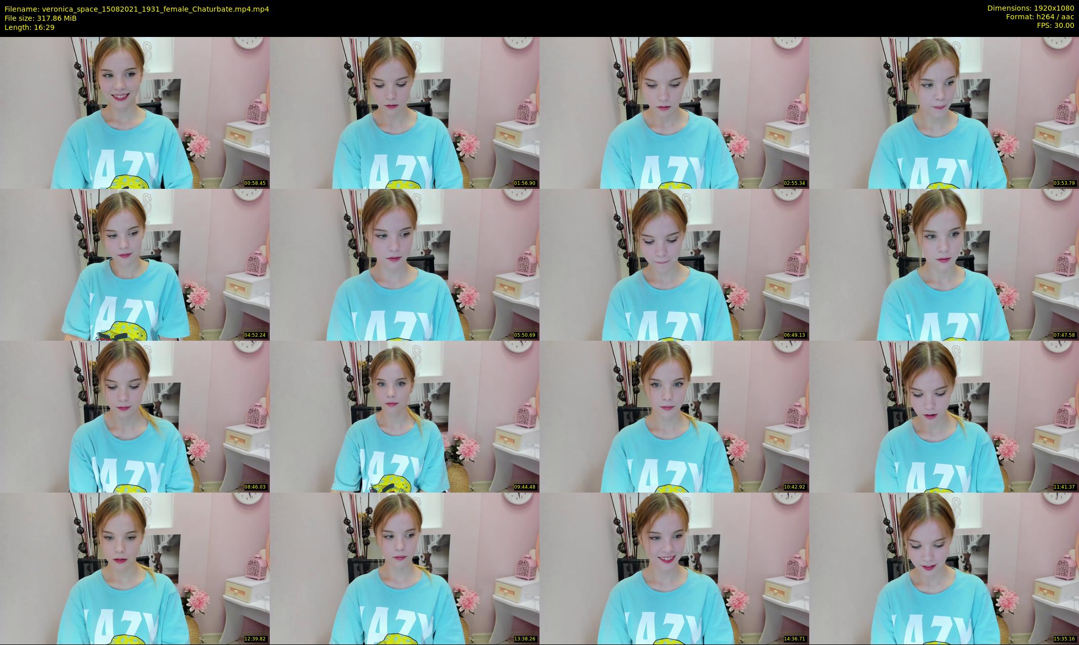 veronica_space — 17 minute Chaturbate female cam show recording, 1080p, Aug 15, 2021