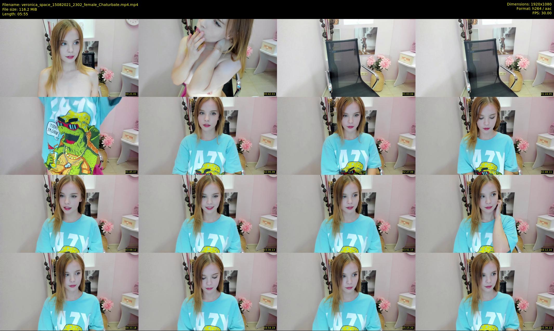 veronica_space — 6 minute Chaturbate female cam show recording, 1080p, Aug 15, 2021