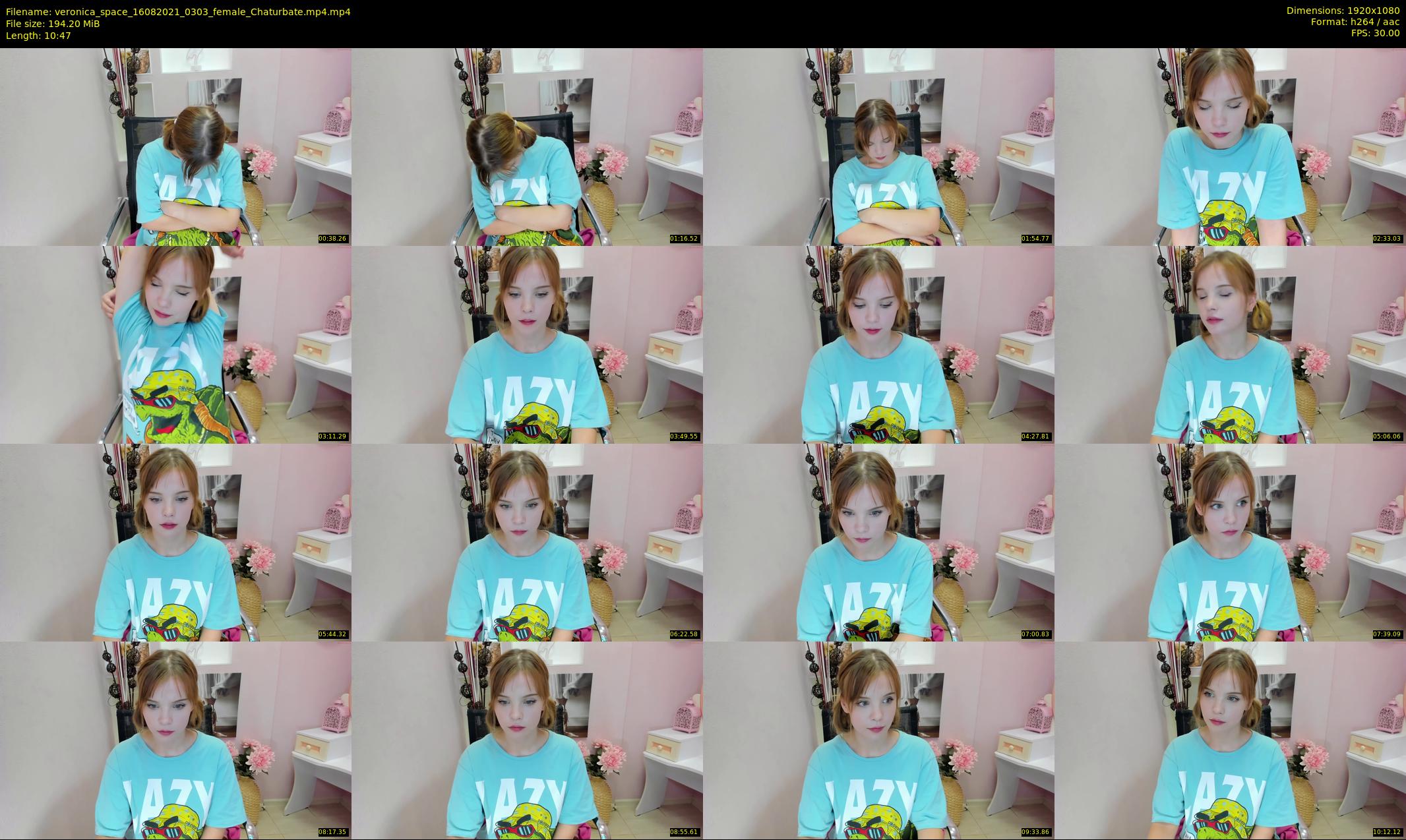 veronica_space — 11 minute Chaturbate female cam show recording, 1080p, Aug 16, 2021