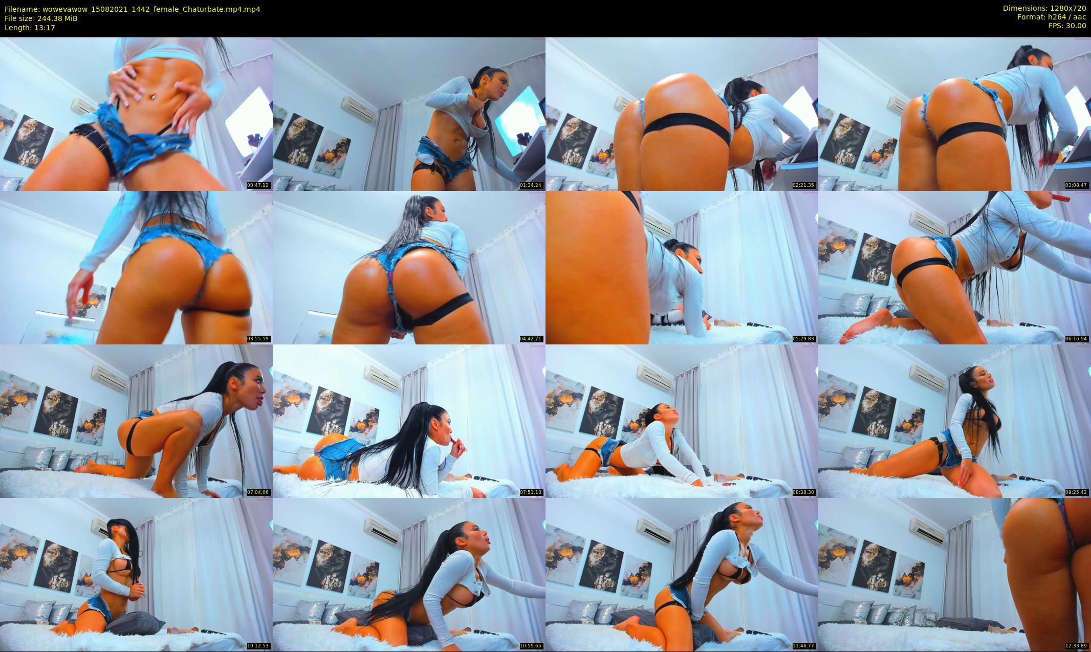wowevawow — 14 minute Chaturbate female cam show recording, 720p, Aug 15, 2021