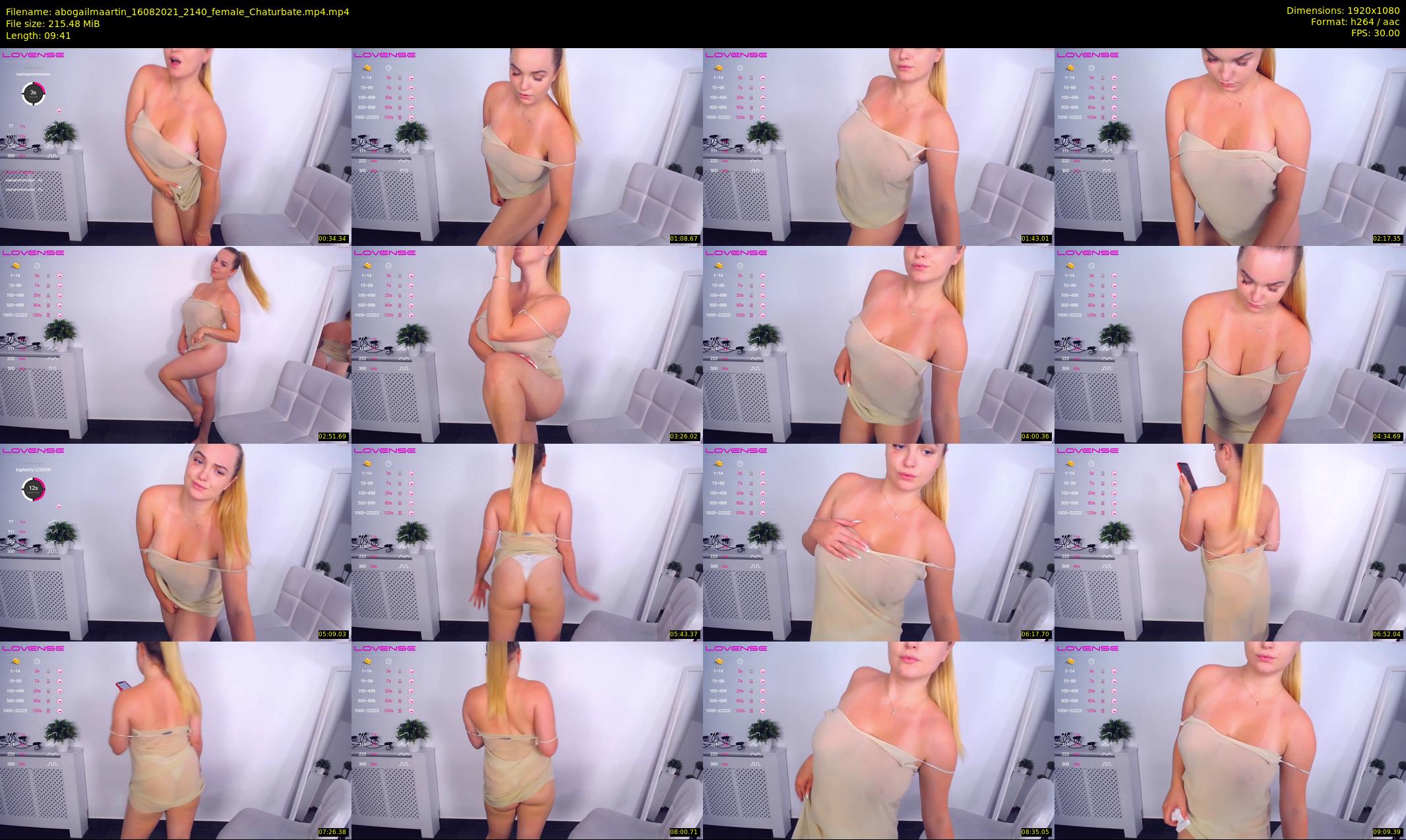abogailmaartin — 10 minute Chaturbate female cam show recording, 1080p, Aug 16, 2021