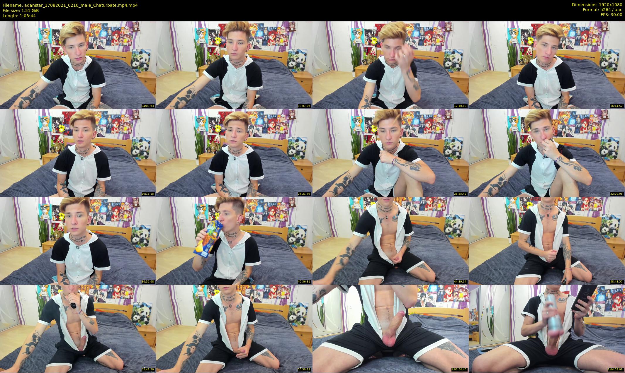 adanstar — 69 minute Chaturbate male cam show recording, 1080p, Aug 17, 2021