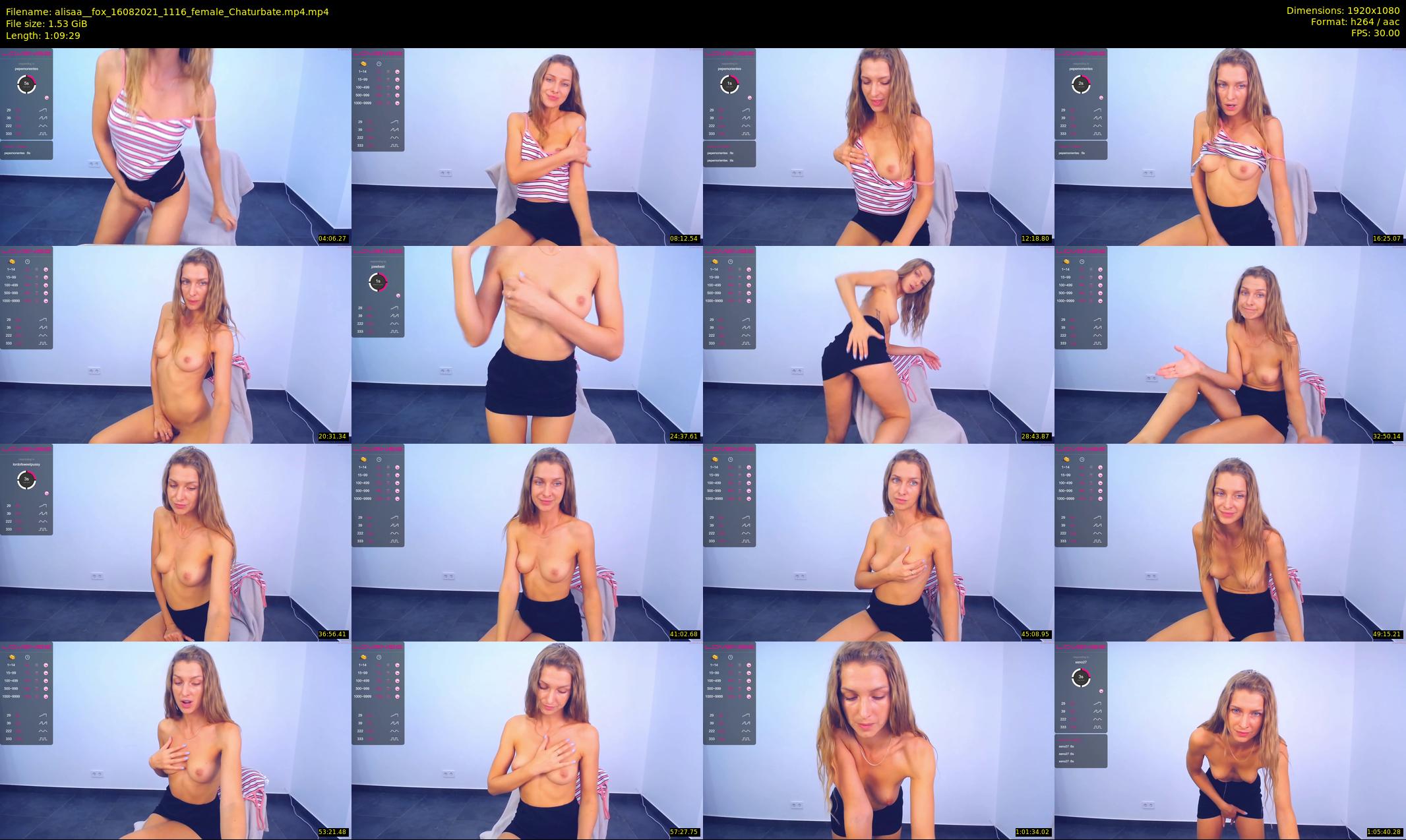 alisaa__fox — 70 minute Chaturbate female cam show recording, 1080p, Aug 16, 2021
