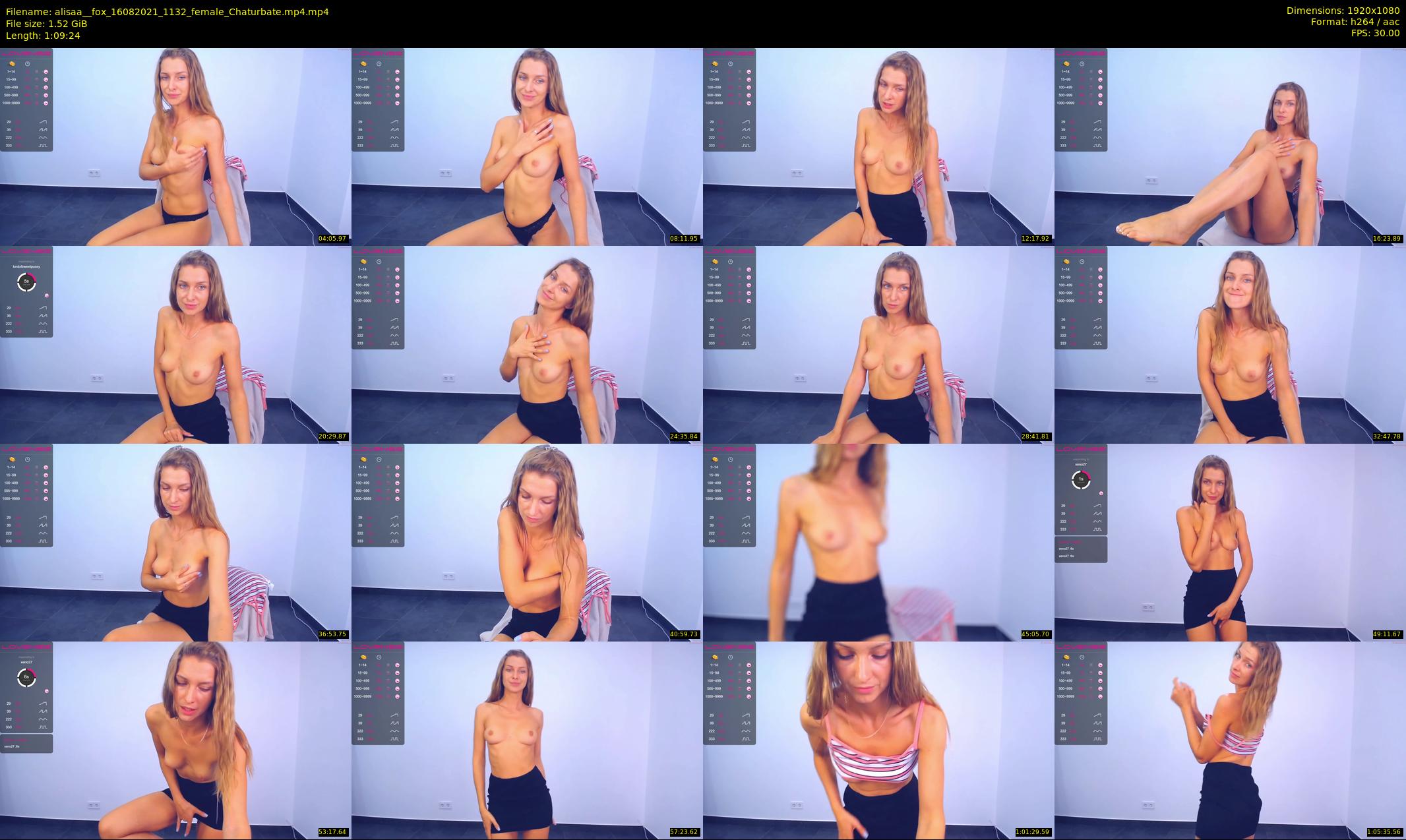alisaa__fox — 70 minute Chaturbate female cam show recording, 1080p, Aug 16, 2021