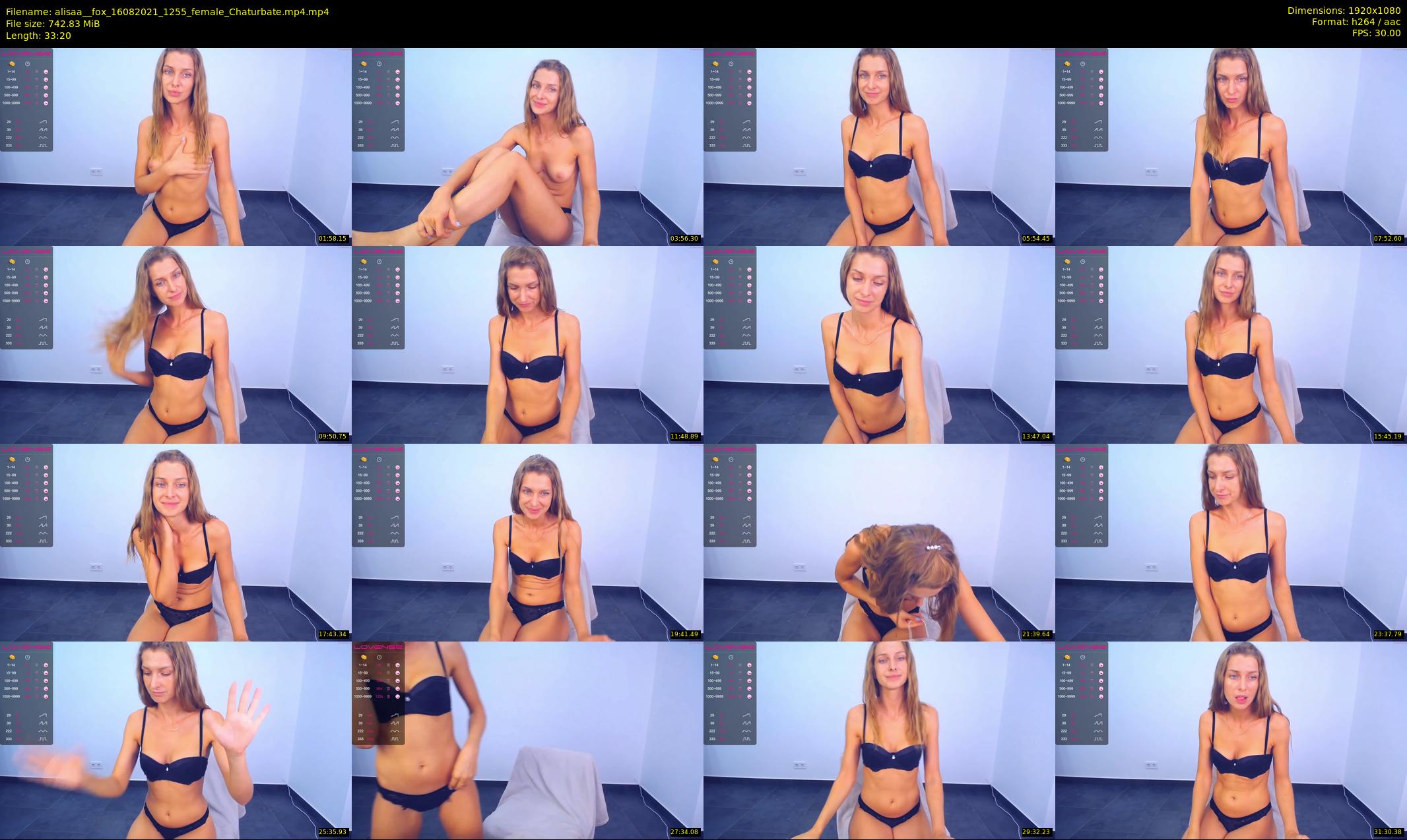 alisaa__fox — 34 minute Chaturbate female cam show recording, 1080p, Aug 16, 2021