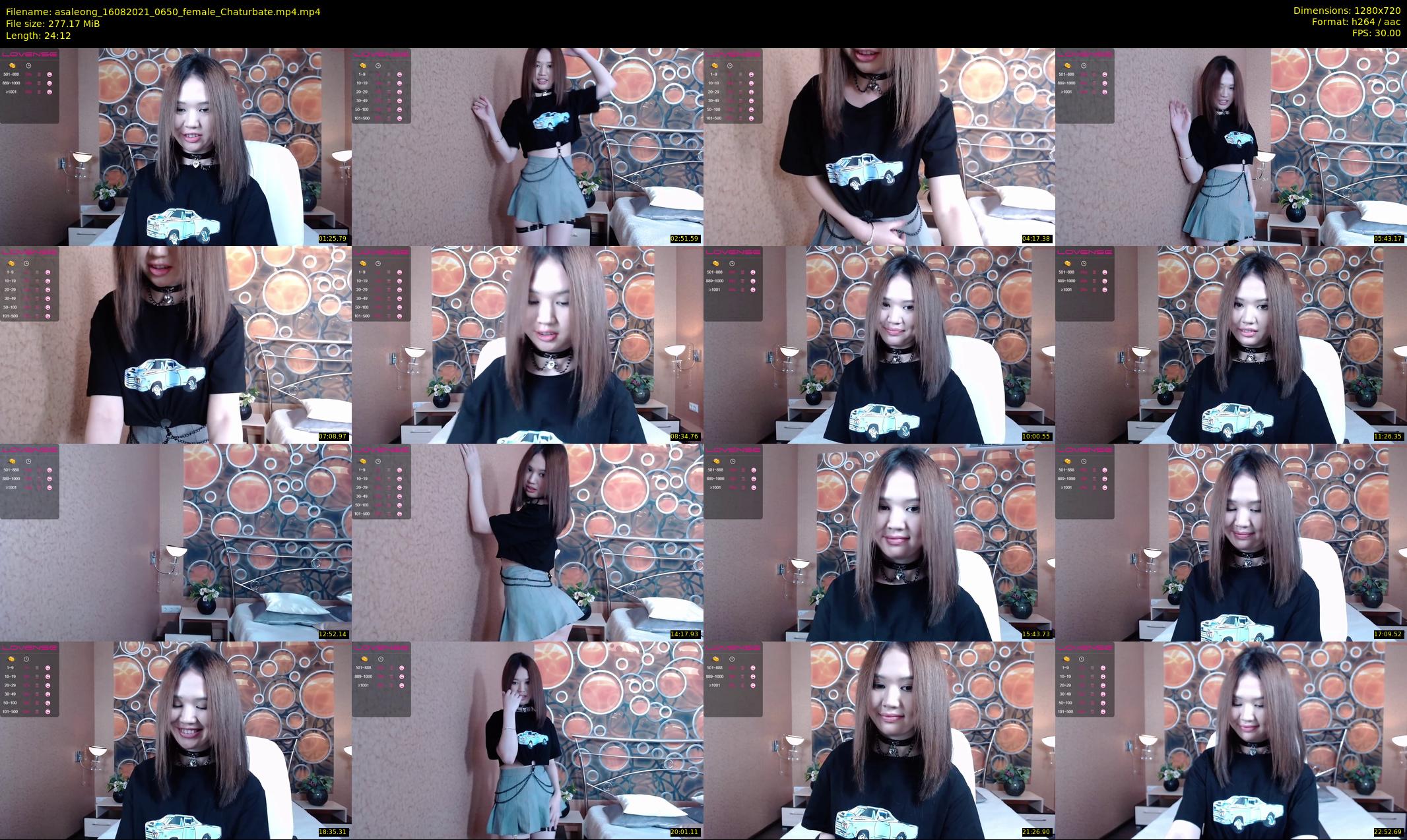 asaleong — 25 minute Chaturbate female cam show recording, 720p, Aug 16, 2021